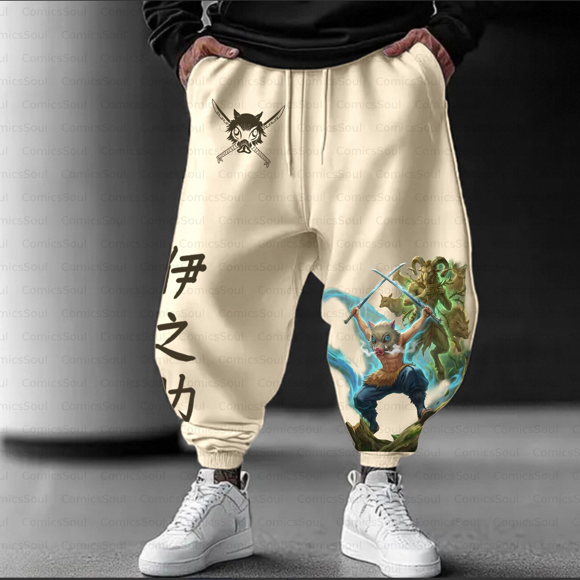 Unisex Casual Streetwear Plush Pants