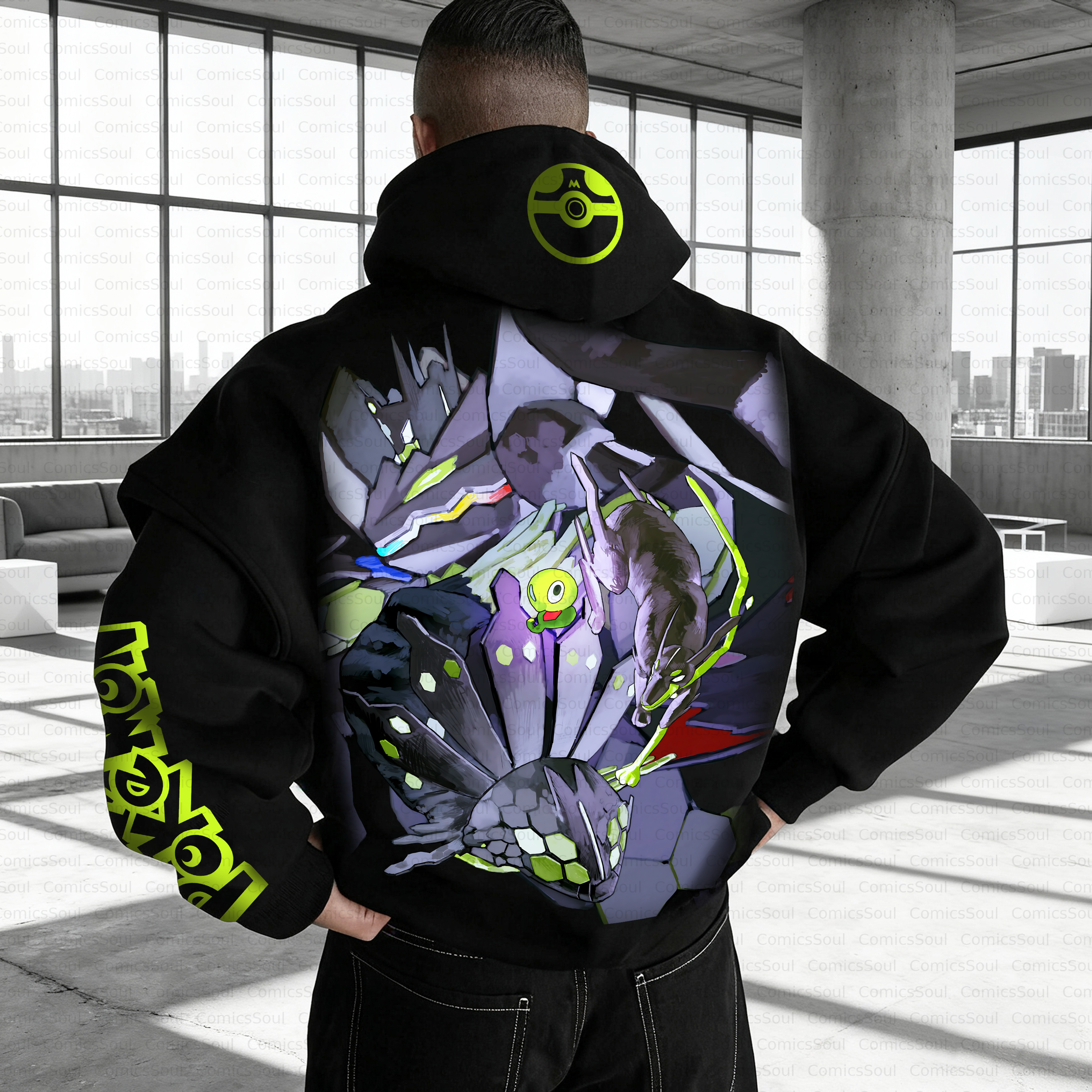 Unisex Anime Inspired Vintage Plush Hoodie