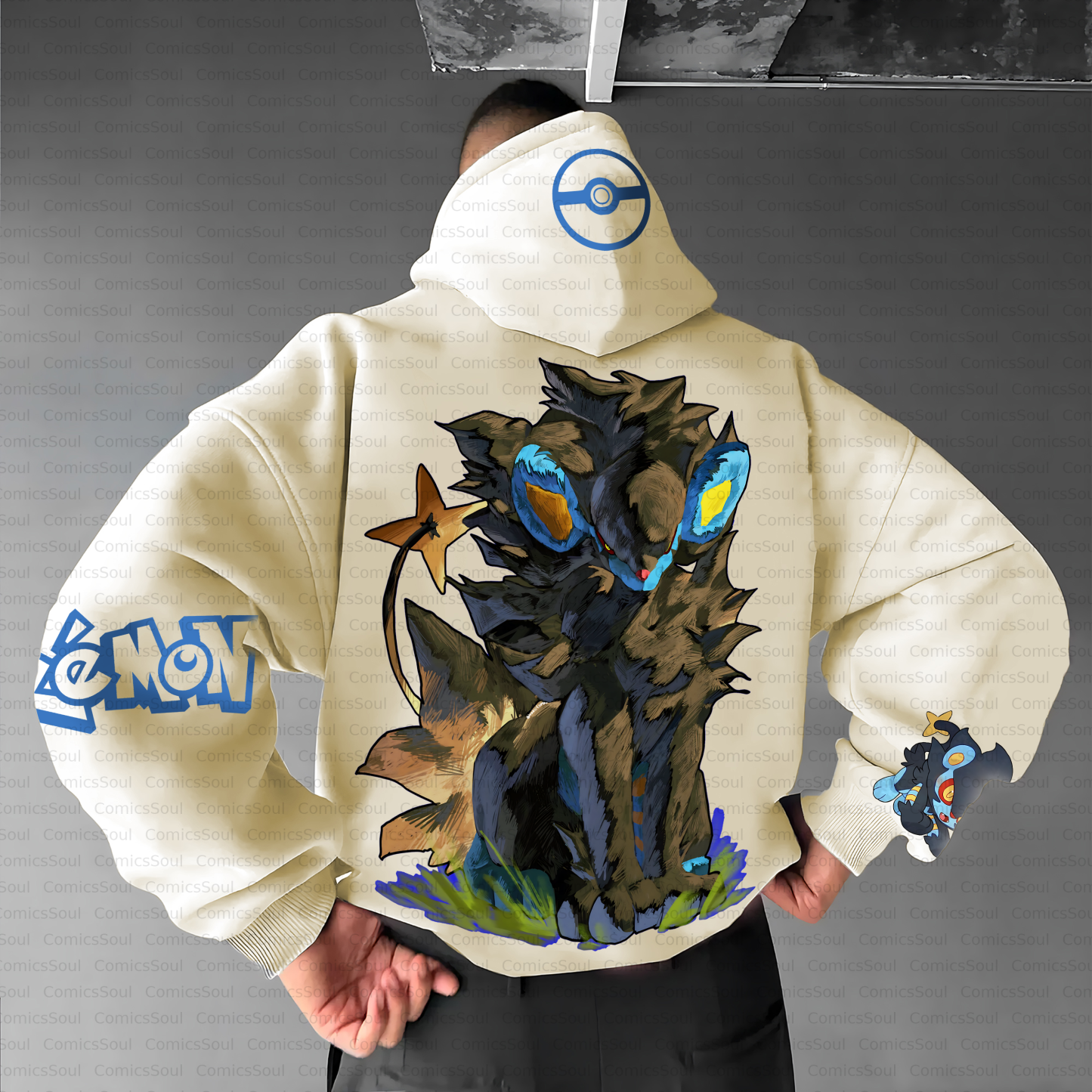 Unisex Anime Inspired Vintage Plush Hoodie