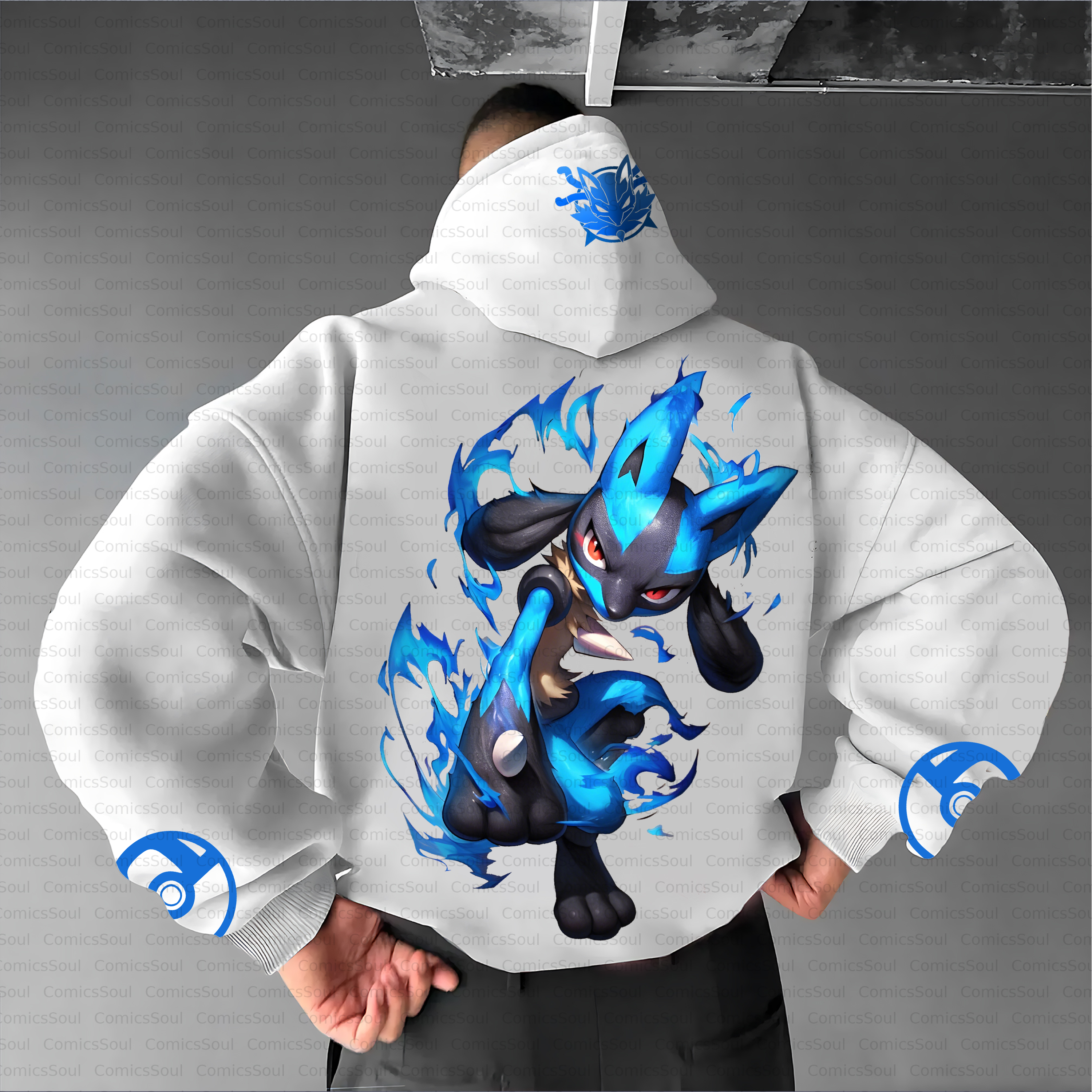 Unisex Anime Inspired Vintage Plush Hoodie