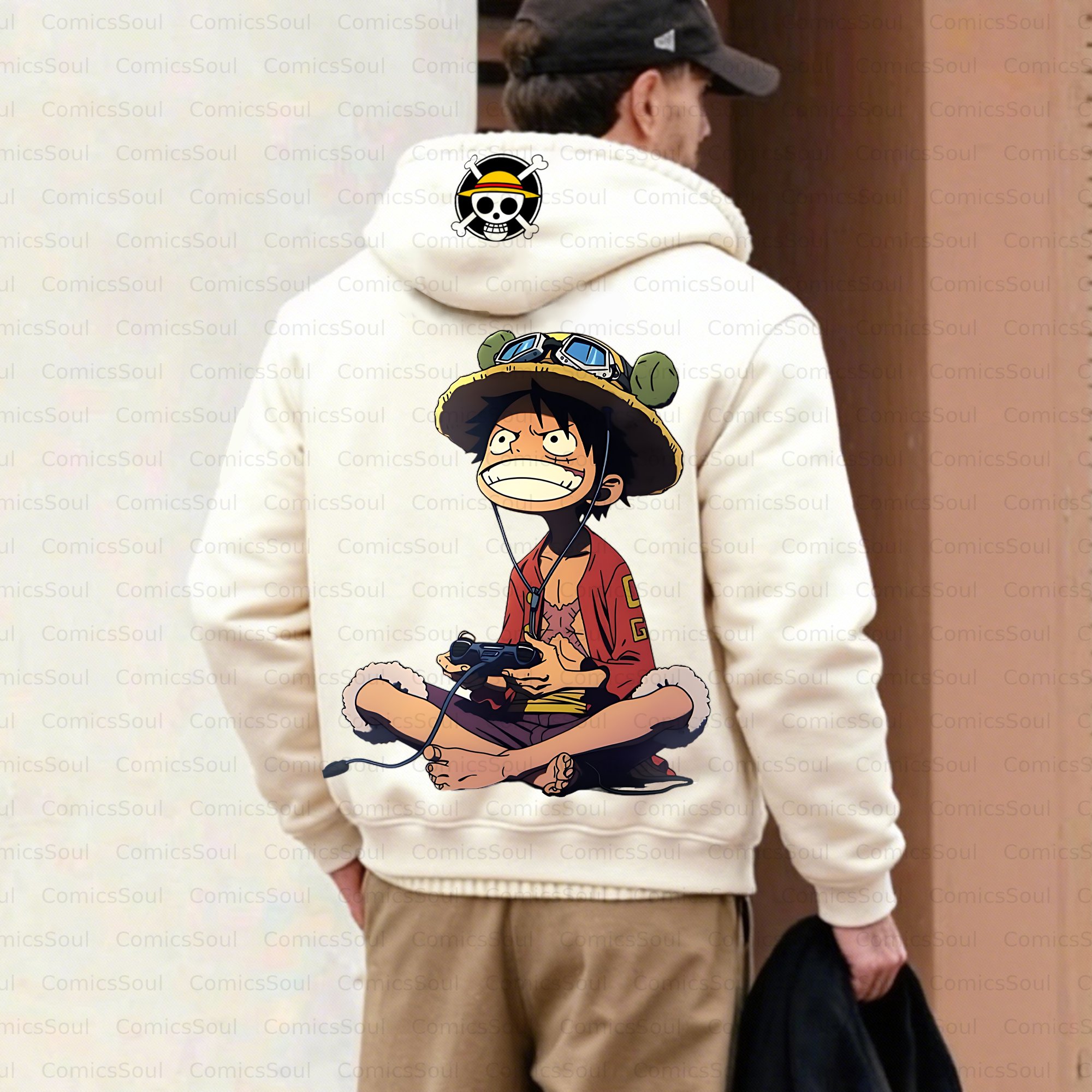 Unisex Graphic Streetwear Vintage Zipper Cardigan Plush Hoodie