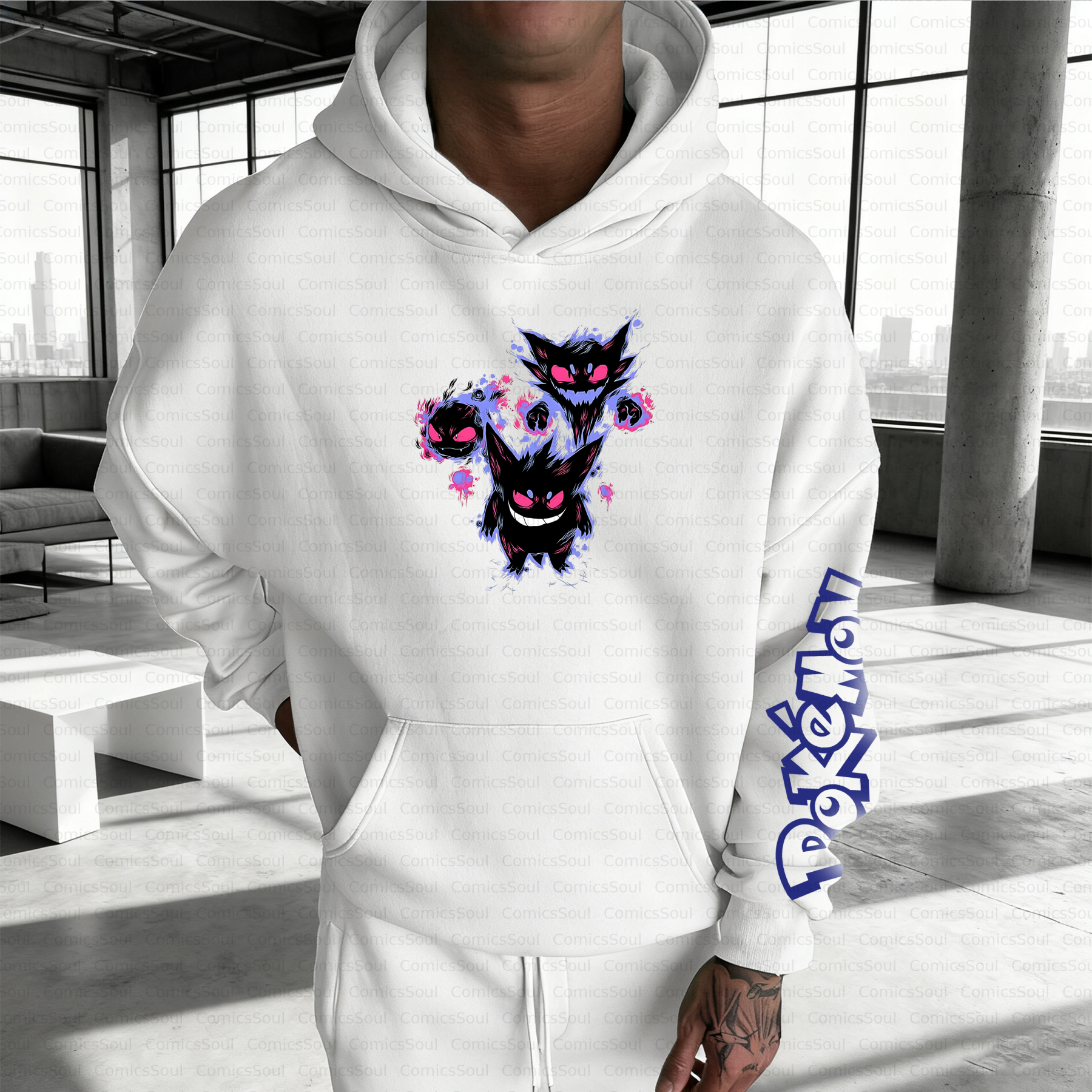 Unisex Anime Inspired Vintage Plush Hoodie