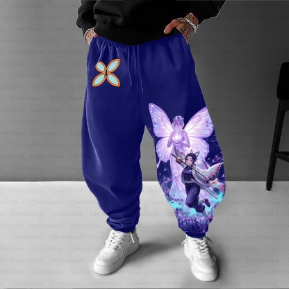 Unisex Casual Streetwear Plush Pants