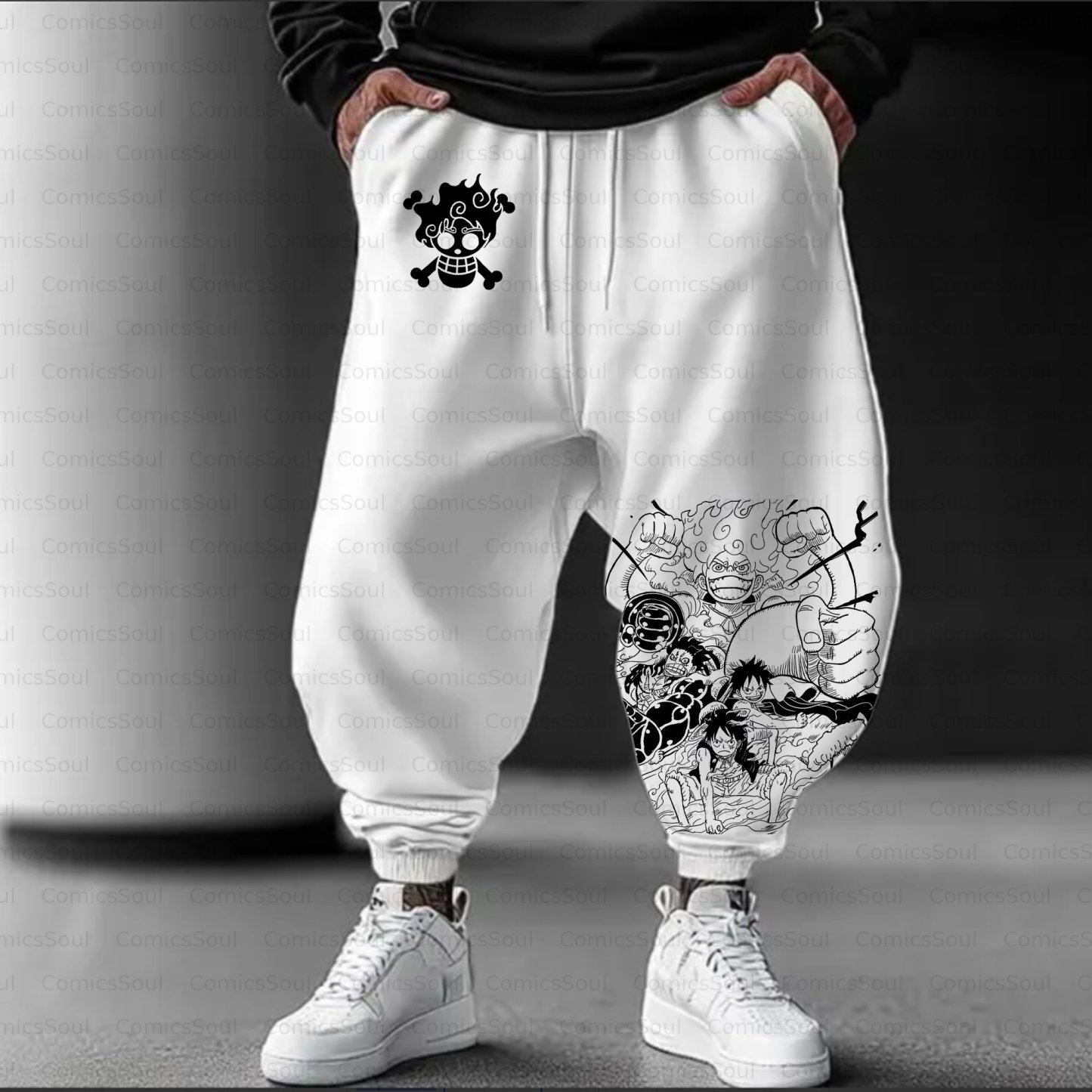 Unisex Casual Streetwear Plush Pants
