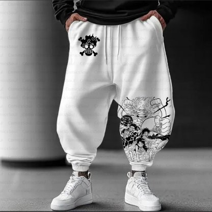 Unisex Casual Streetwear Plush Pants