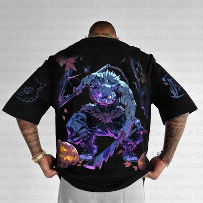 Unisex Anime Halloween Inspired Vintage T-Shirt