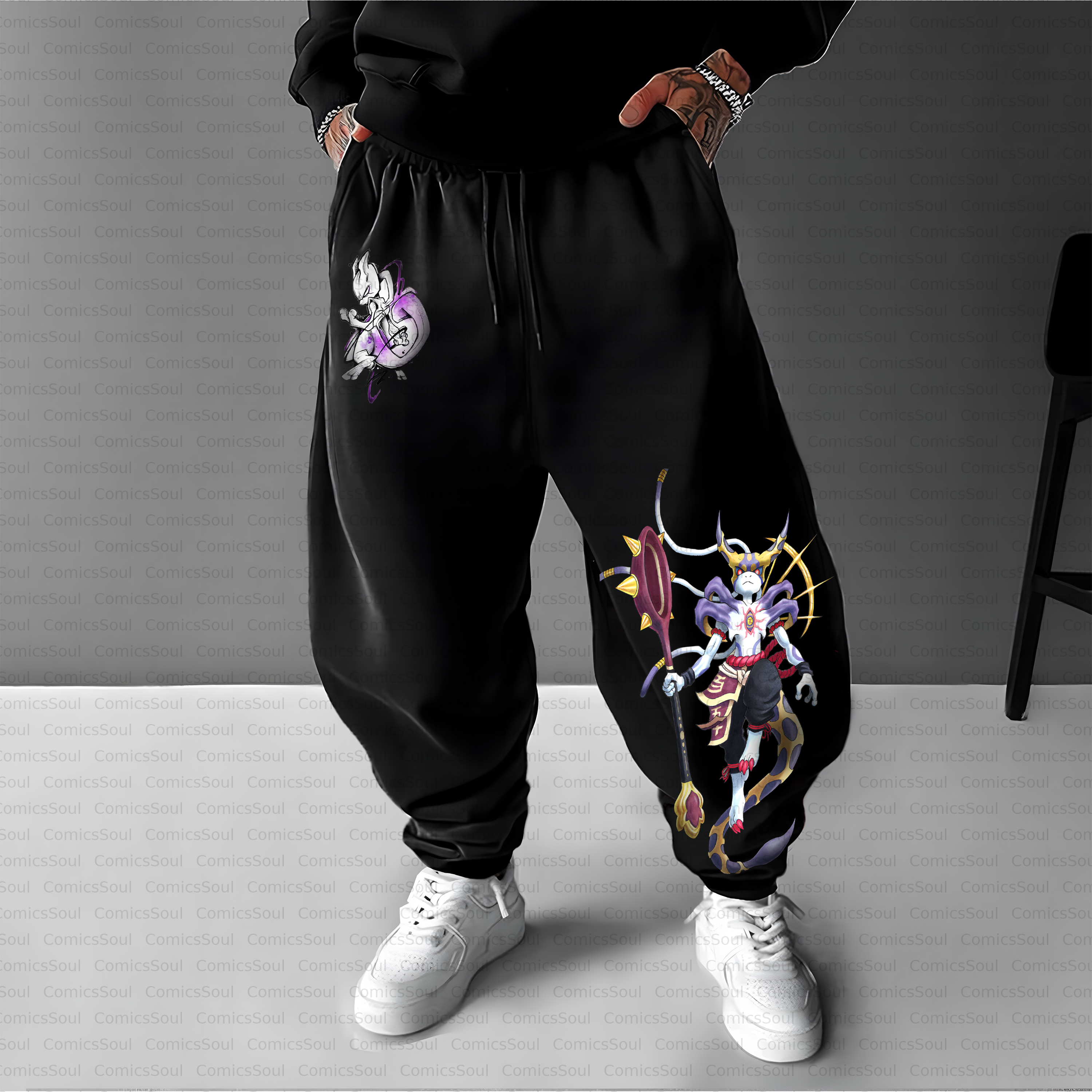 Unisex Casual Anime Streetwear Pant