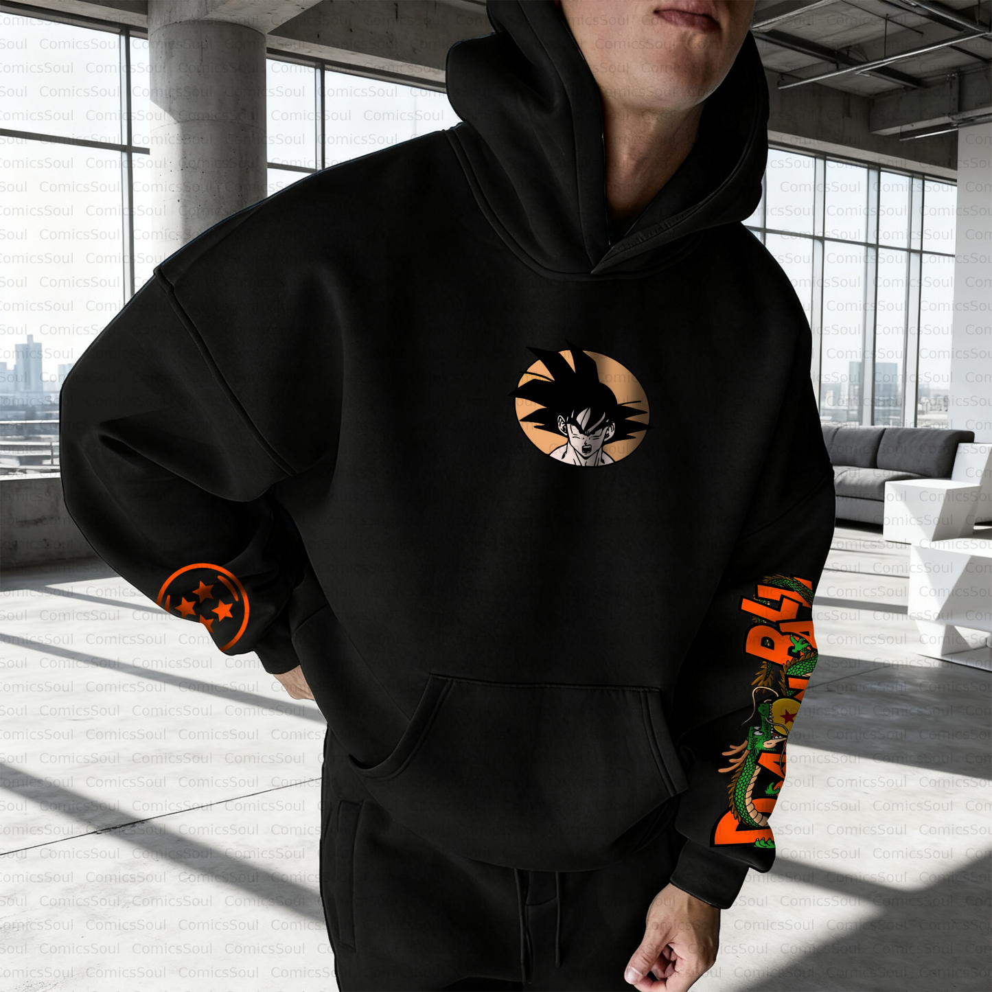 Unisex Anime Inspired Vintage Plush Hoodie