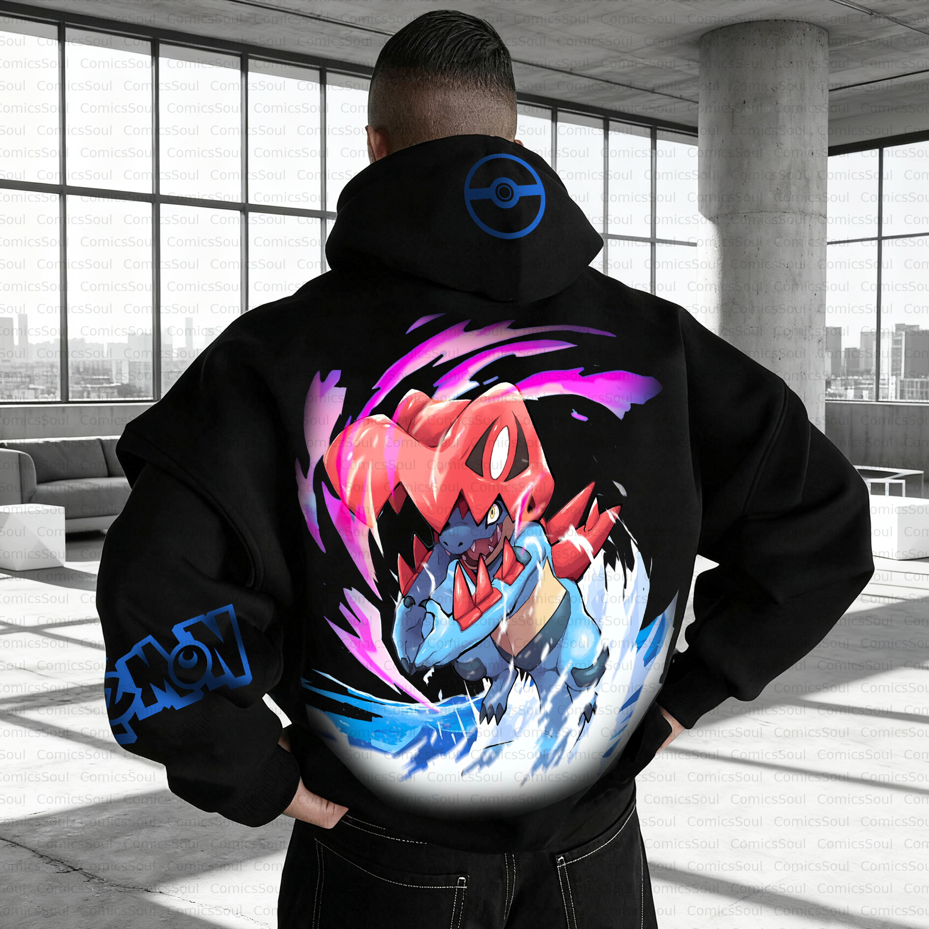 Unisex Anime Inspired Vintage Plush Hoodie