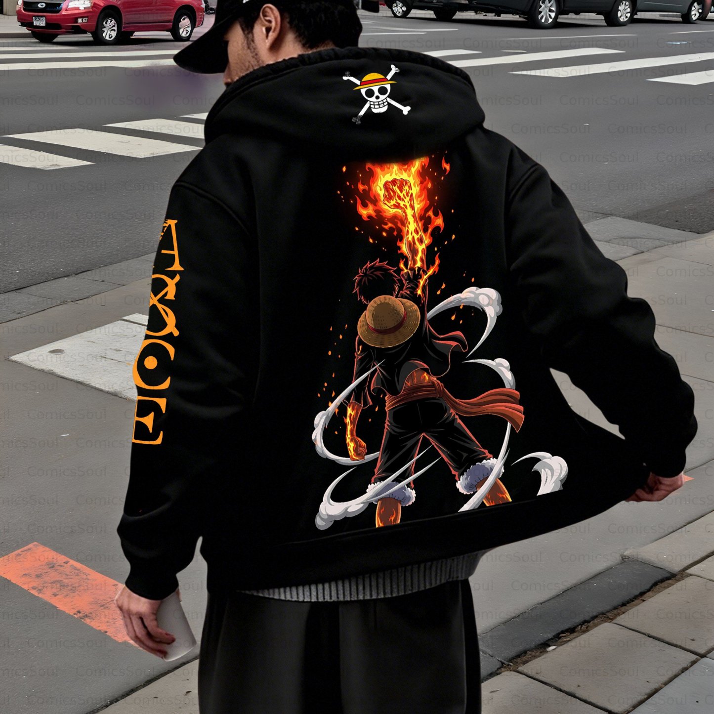 Unisex Graphic Streetwear Vintage Zipper Cardigan Plush Hoodie