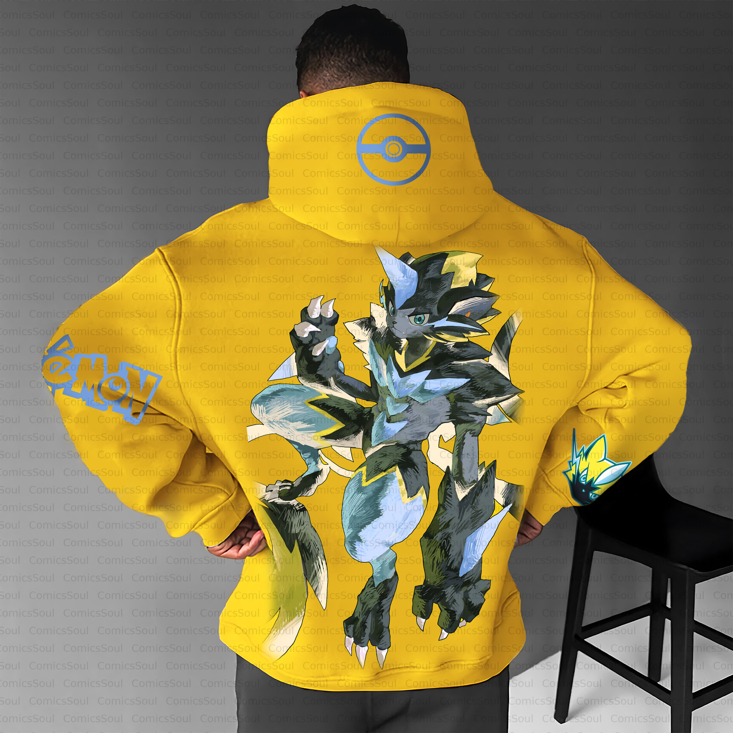 Unisex Anime Inspired Vintage Plush Hoodie