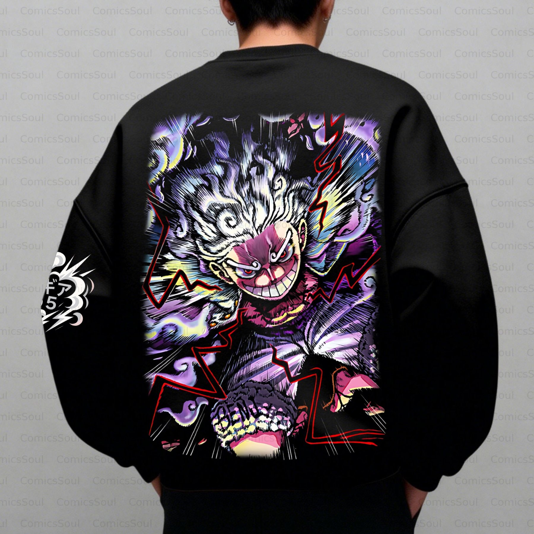 Plus Velvet Unisex Anime Inspired Vintage Sweatshirt