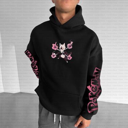 Unisex Anime Inspired Vintage Plush Hoodie