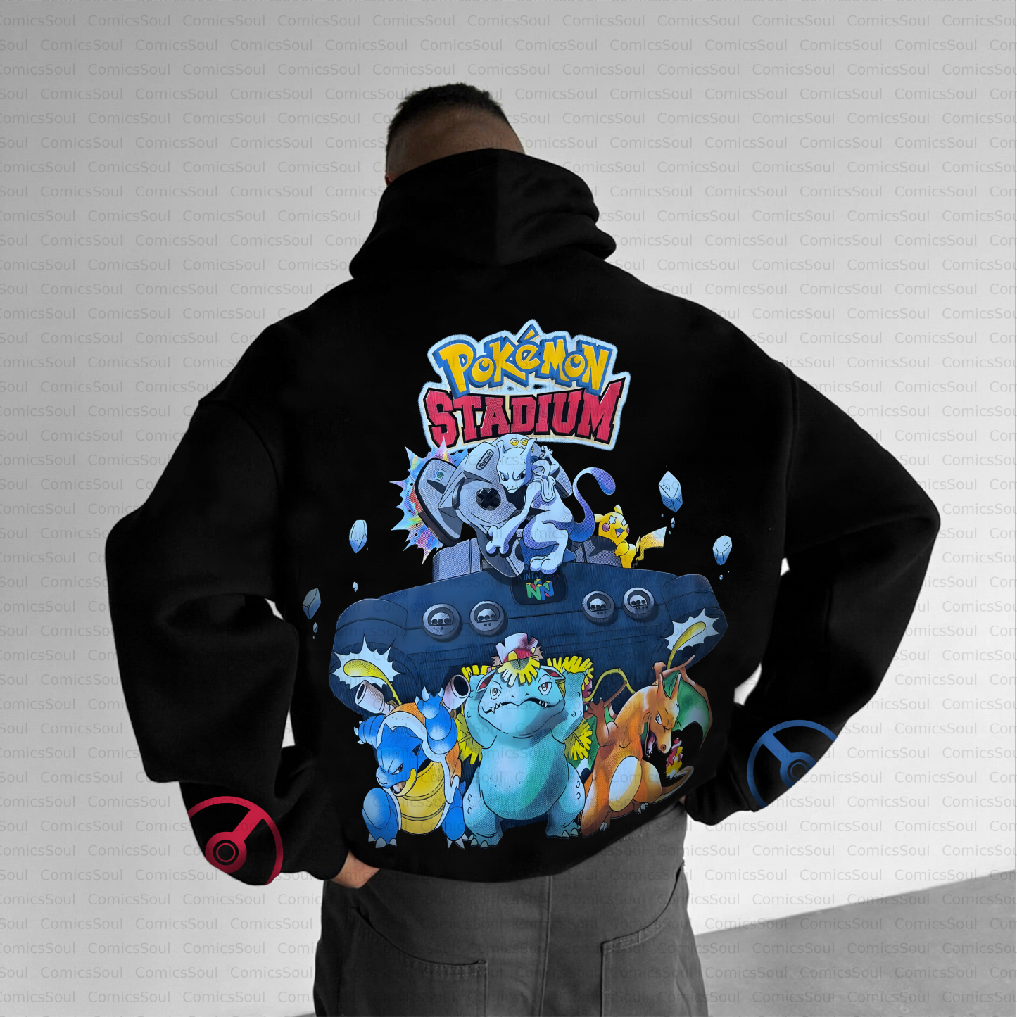 Unisex Anime Inspired Vintage Plush Hoodie