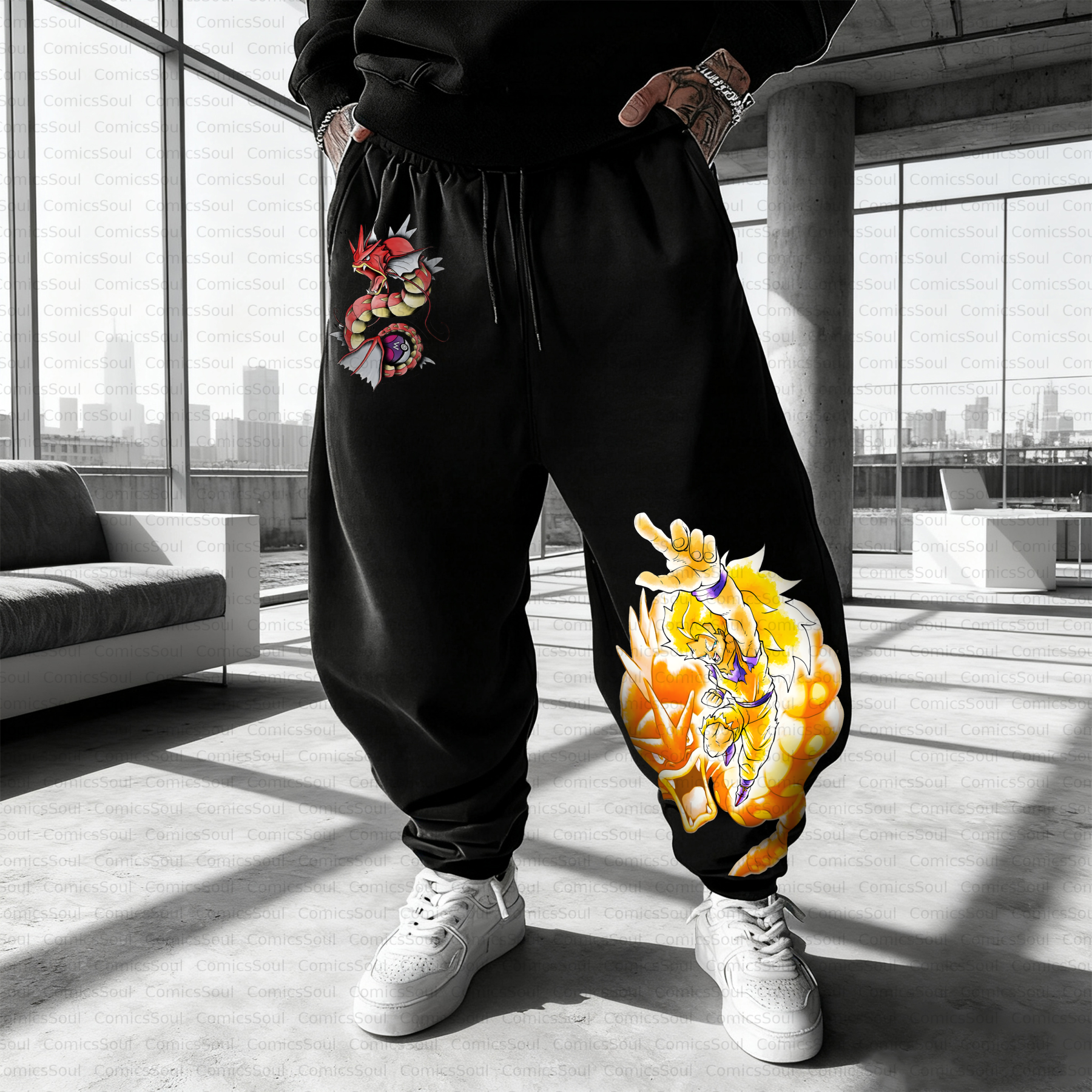 Unisex Casual Anime Streetwear Pant