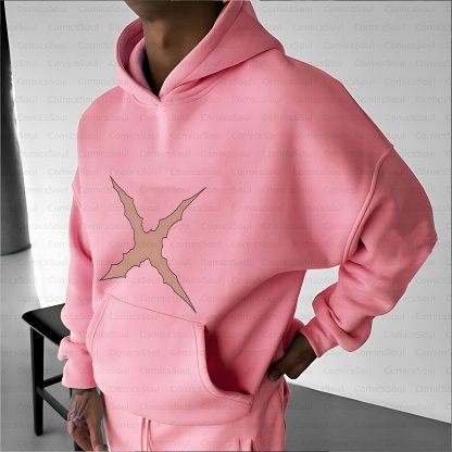 Plus Velvet Unisex Anime Graphic Streetwear Vintage Hoodie