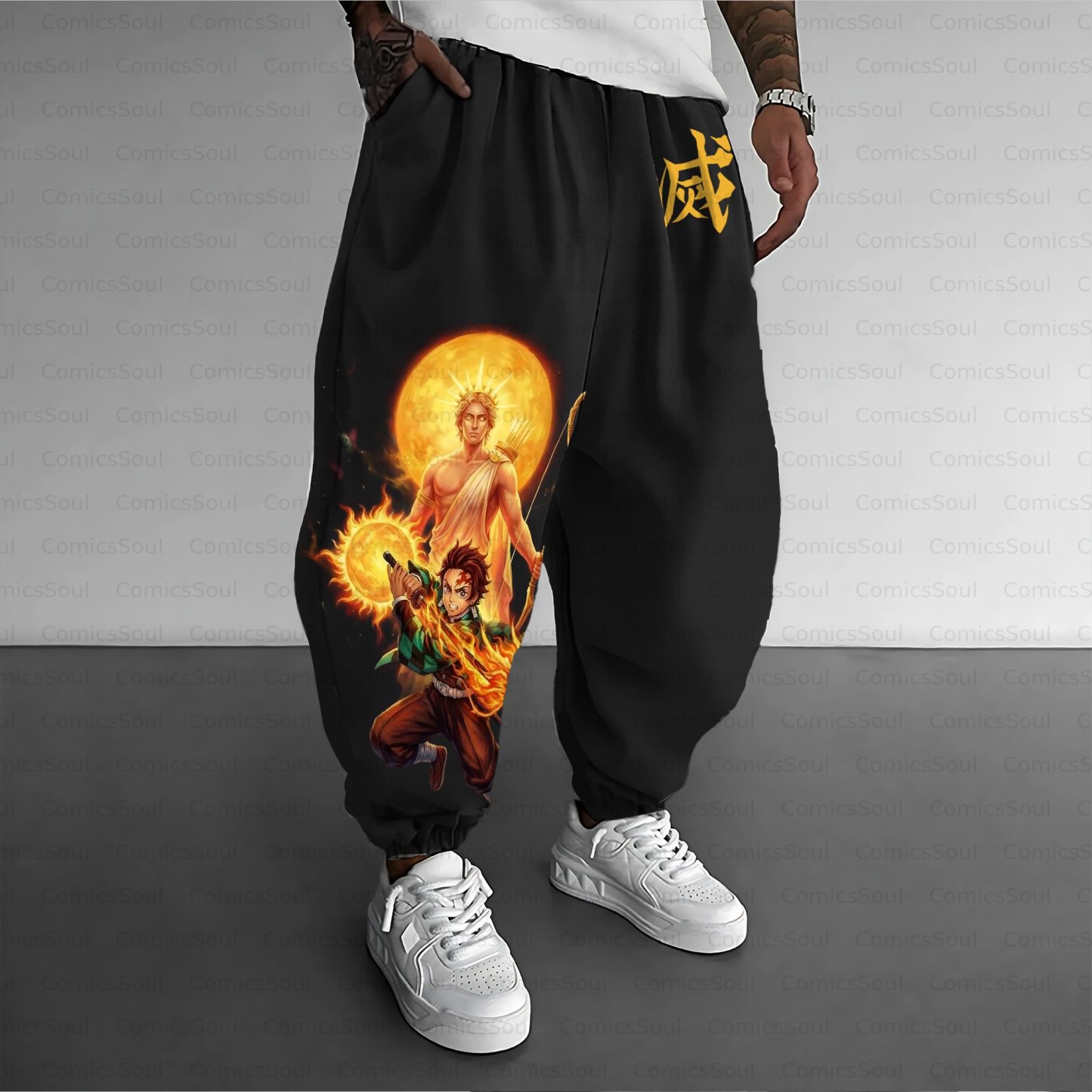 Unisex Casual Streetwear Plush Pants