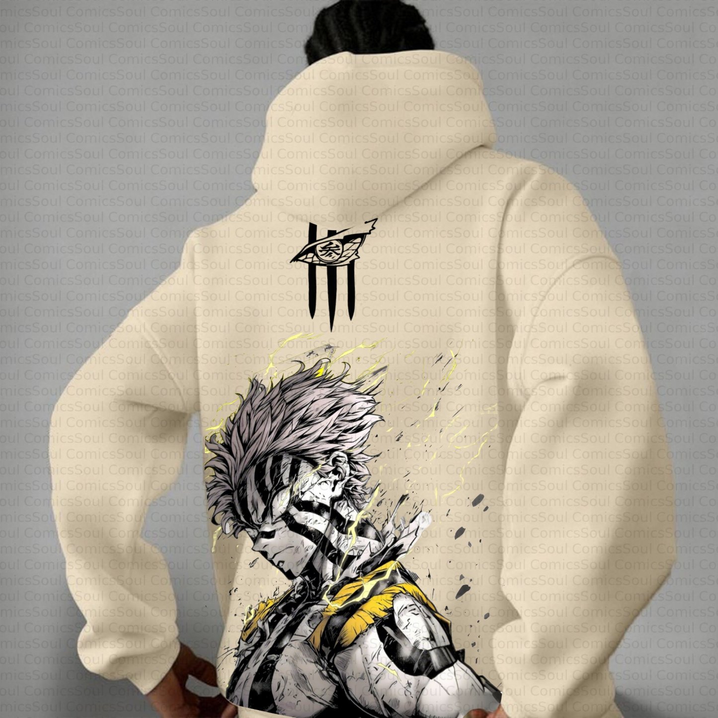 Plus Velvet Unisex Anime Graphic Streetwear Vintage Hoodie