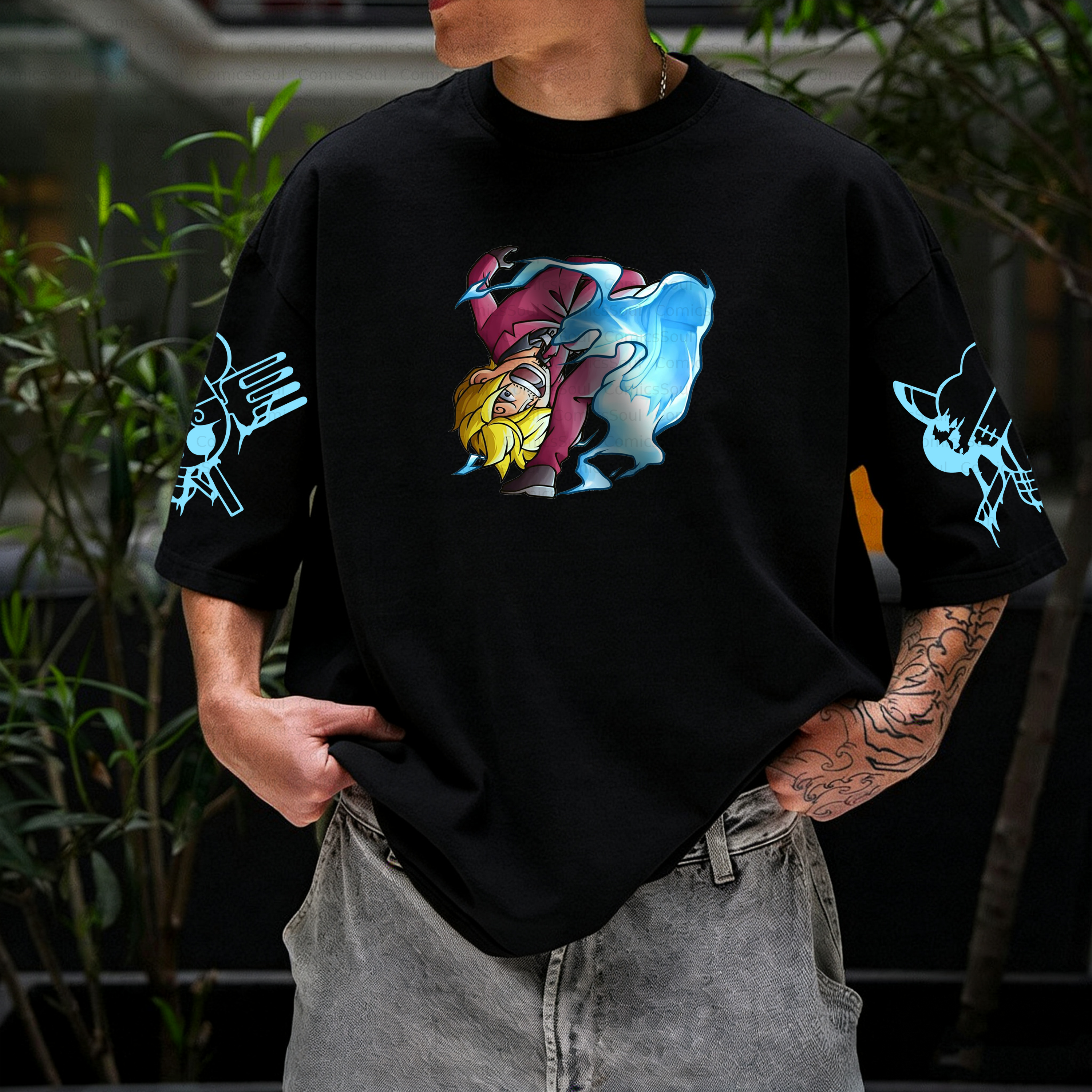 Unisex Anime Inspired Vintage T-Shirt