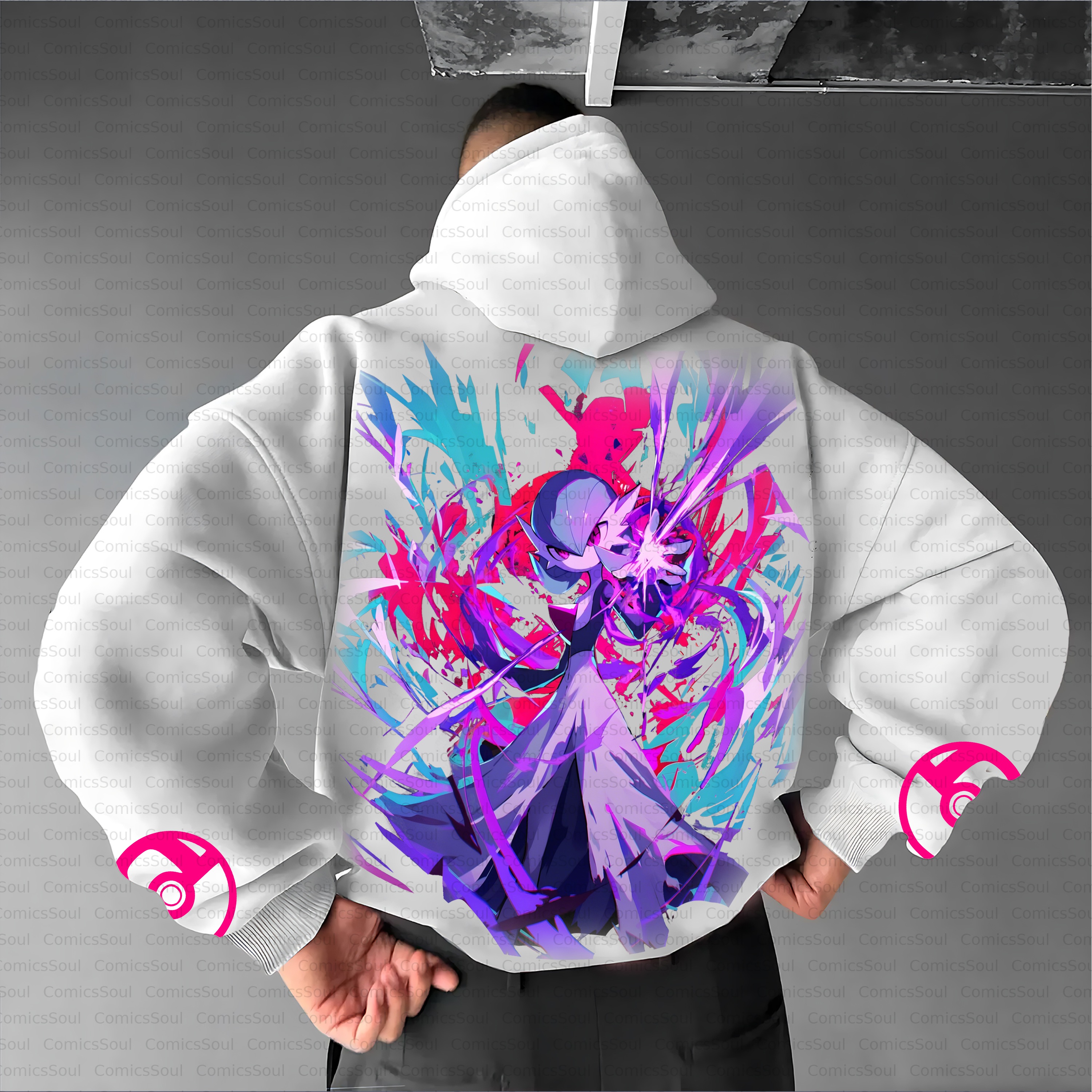 Unisex Anime Inspired Vintage Plush Hoodie