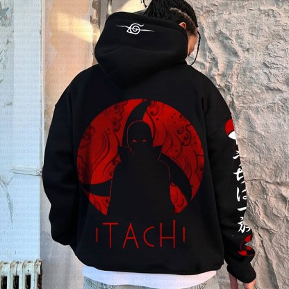 Plus Velvet Unisex Anime Graphic Streetwear Vintage Hoodie