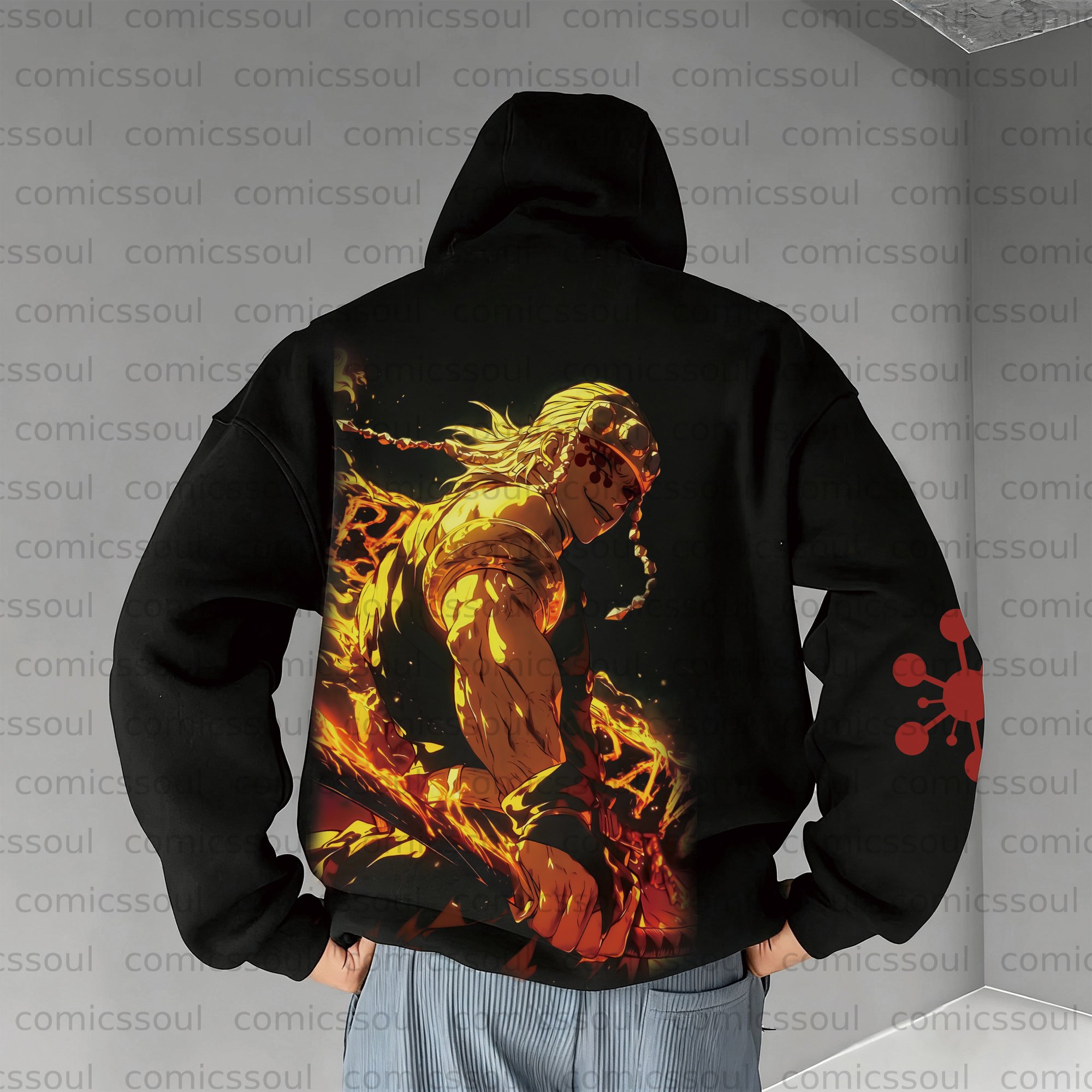 Unisex Anime Graphic Streetwear Vintage Plush Hoodie