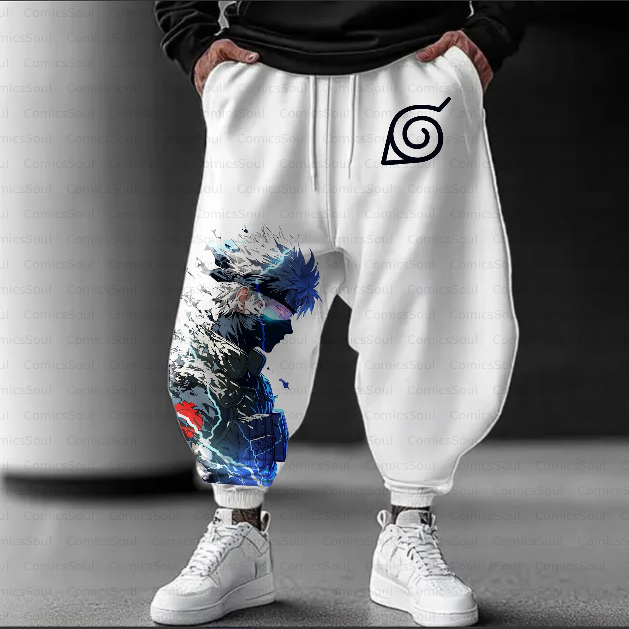 Unisex Casual Streetwear Plush Pants