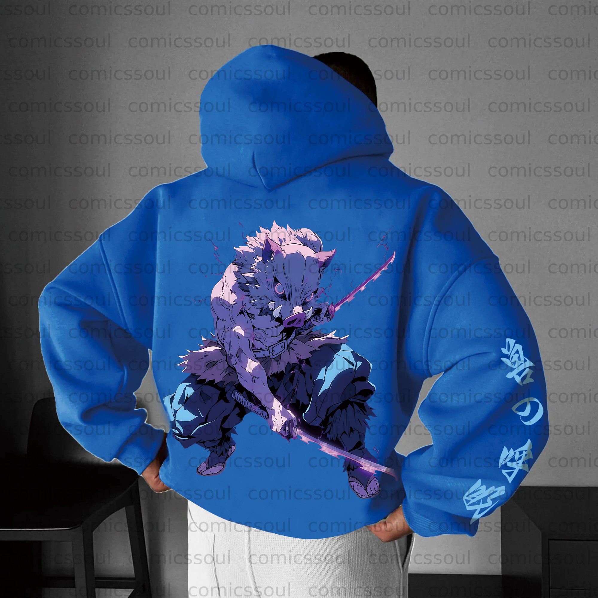 Unisex Anime Graphic Streetwear Vintage Plush Hoodie