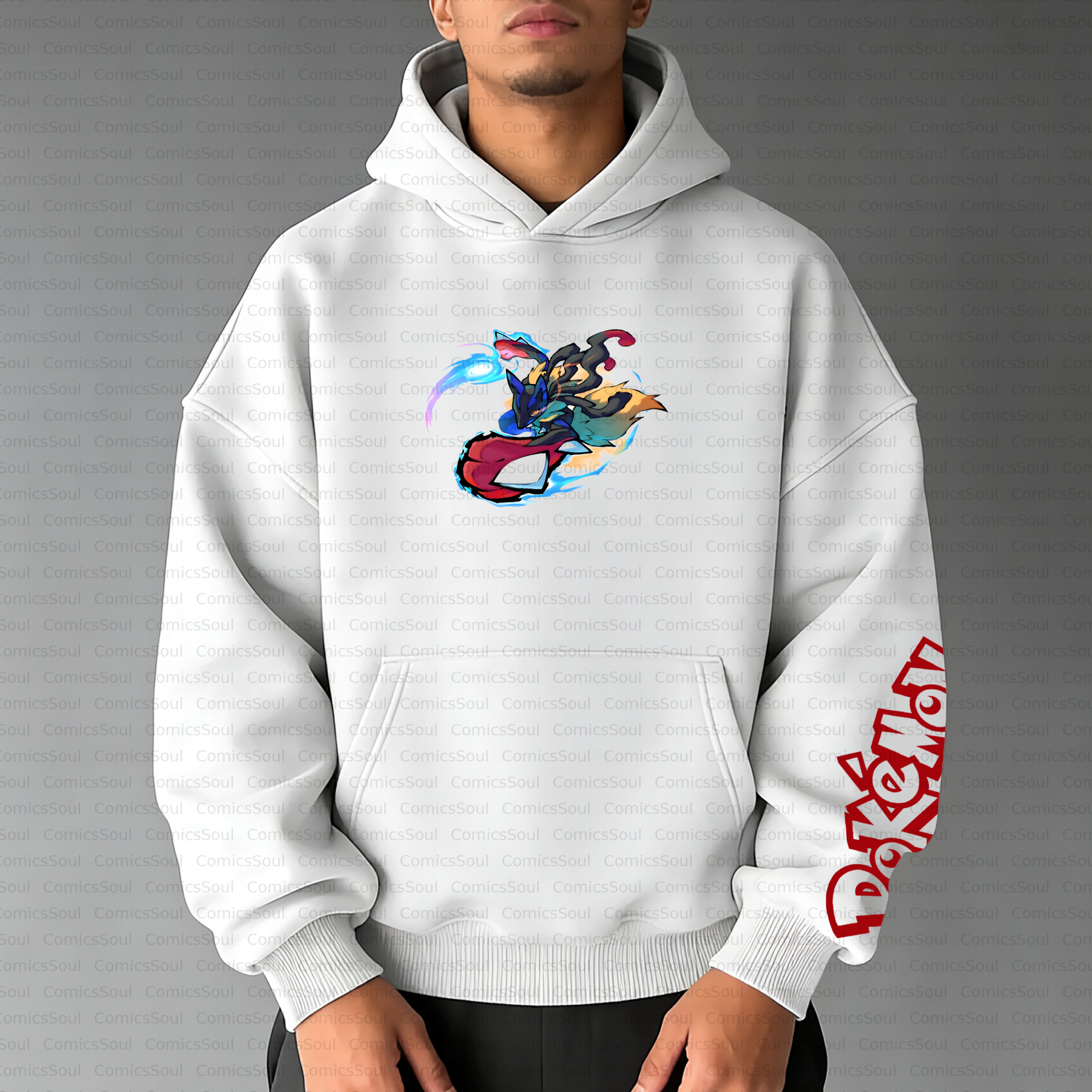 Unisex Anime Inspired Vintage Plush Hoodie