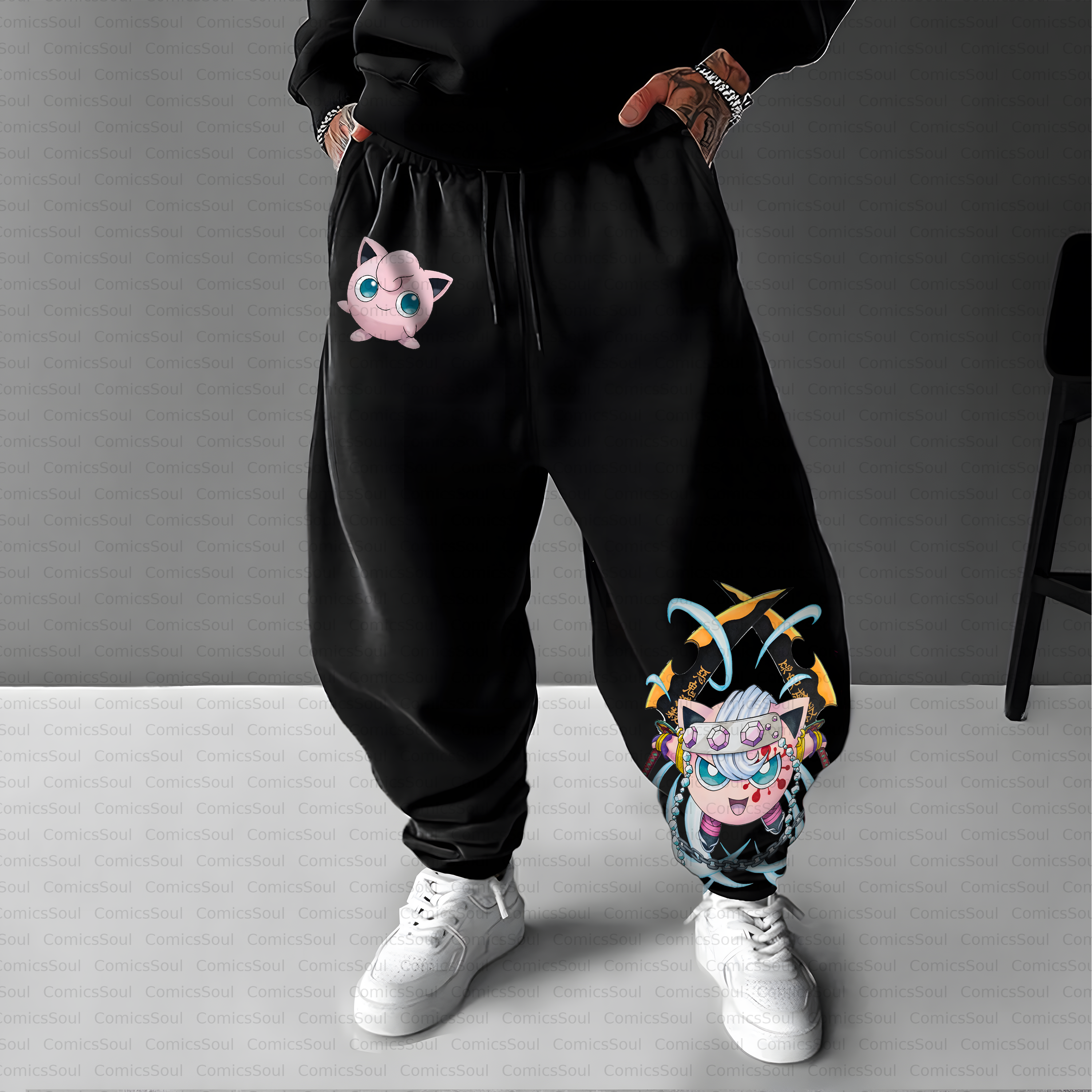 Unisex Casual Anime Streetwear Pant