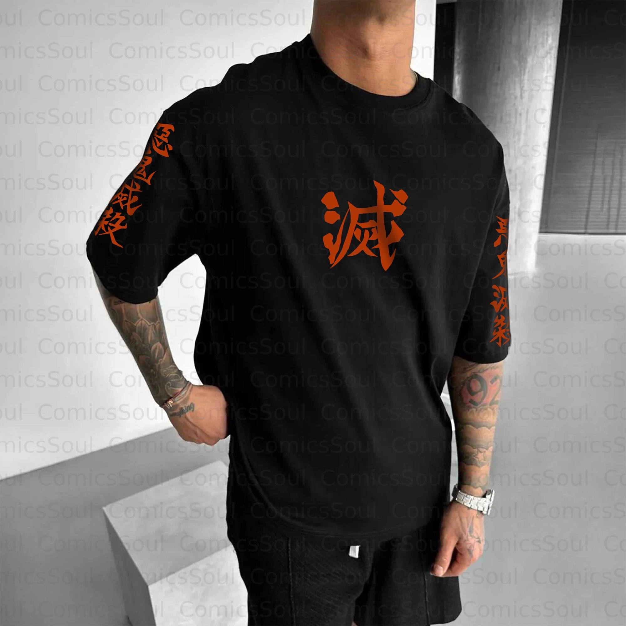 Unisex Anime Halloween Inspired Vintage T-Shirt