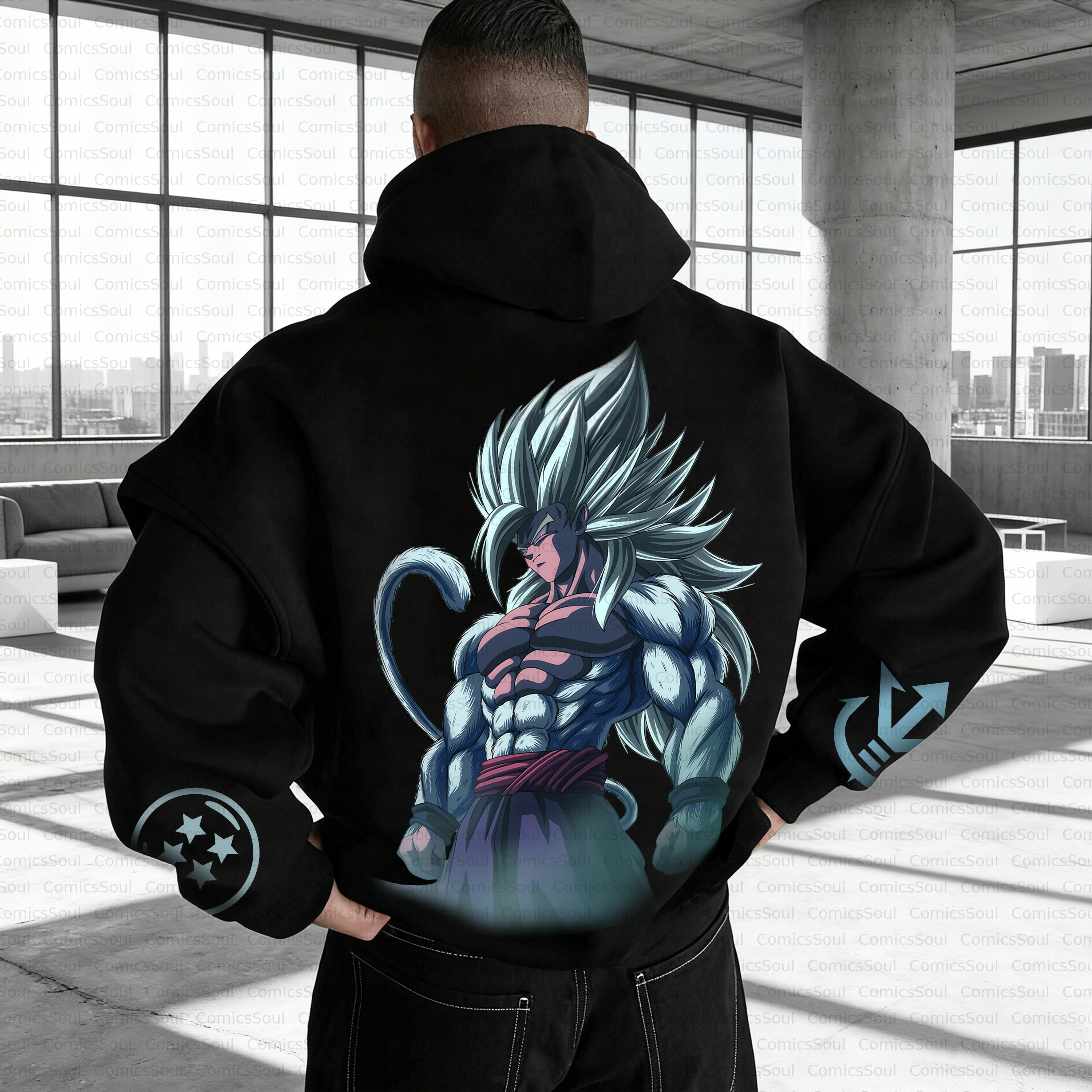 Unisex Anime Inspired Vintage Plush Hoodie