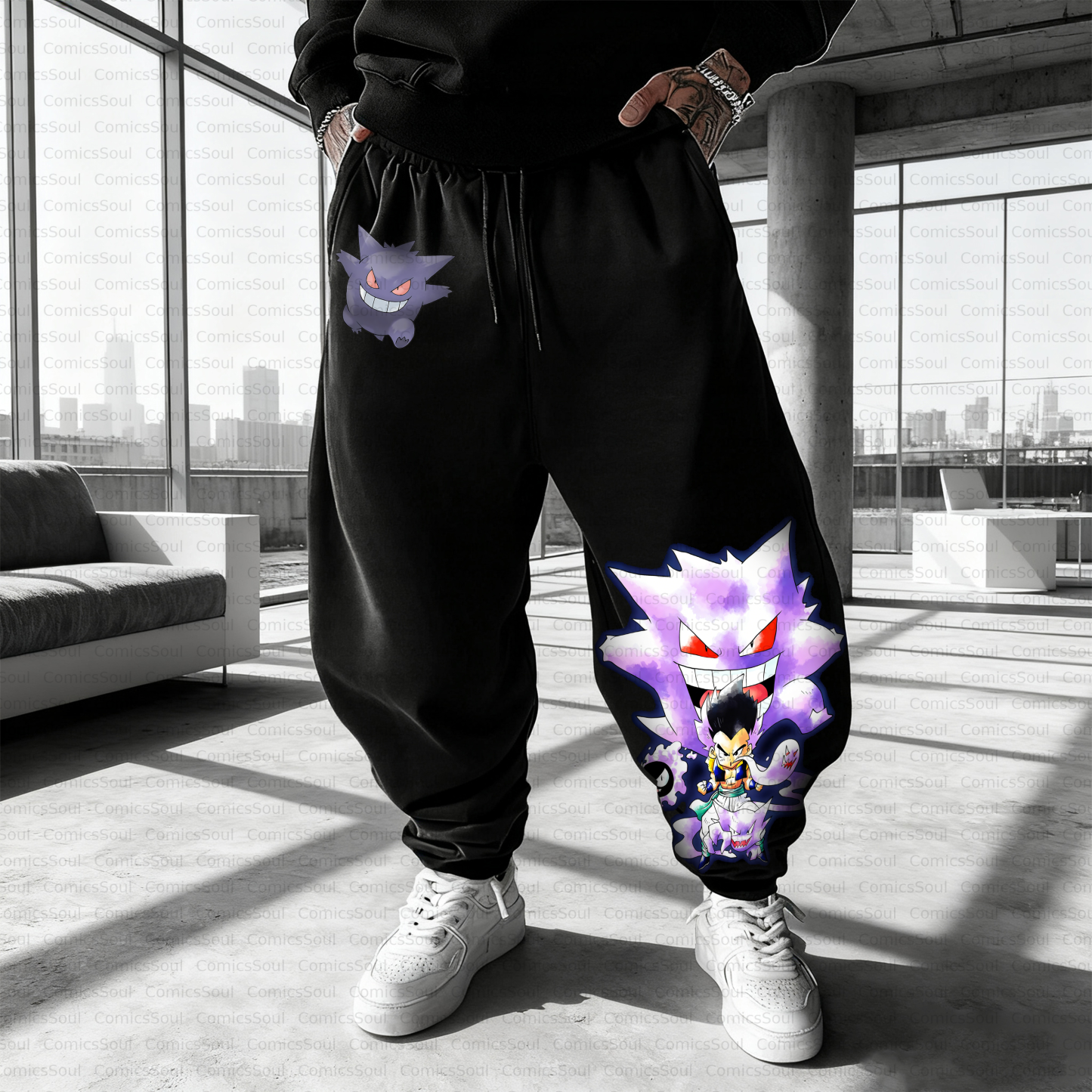 Unisex Casual Anime Streetwear Pant