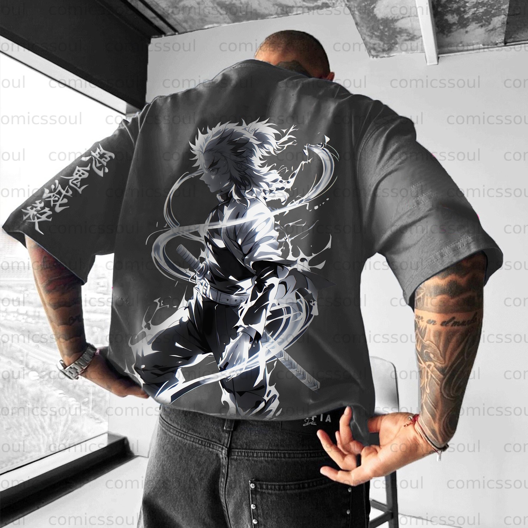 Unisex Anime Inspired Vintage T-Shirt