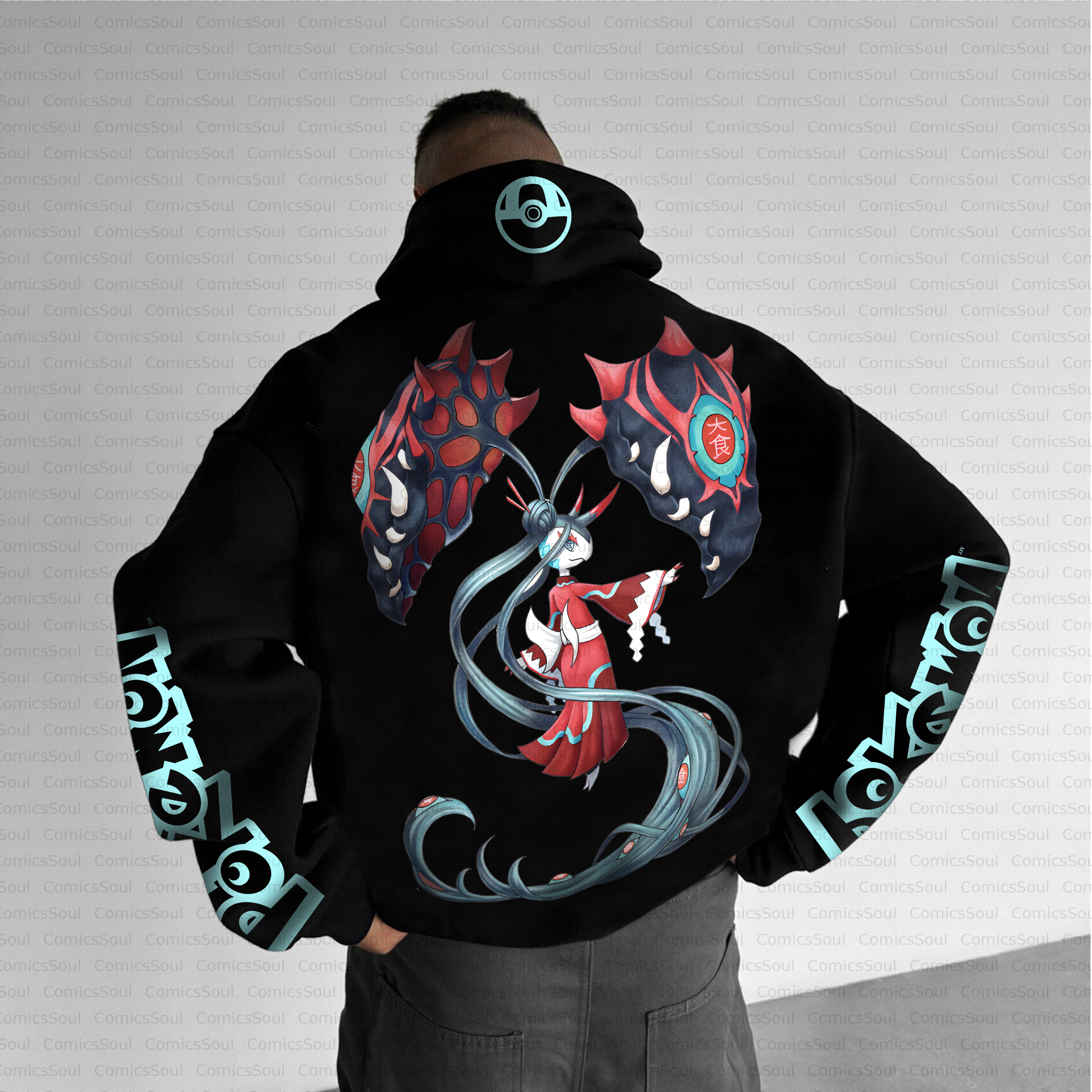 Unisex Anime Inspired Vintage Plush Hoodie