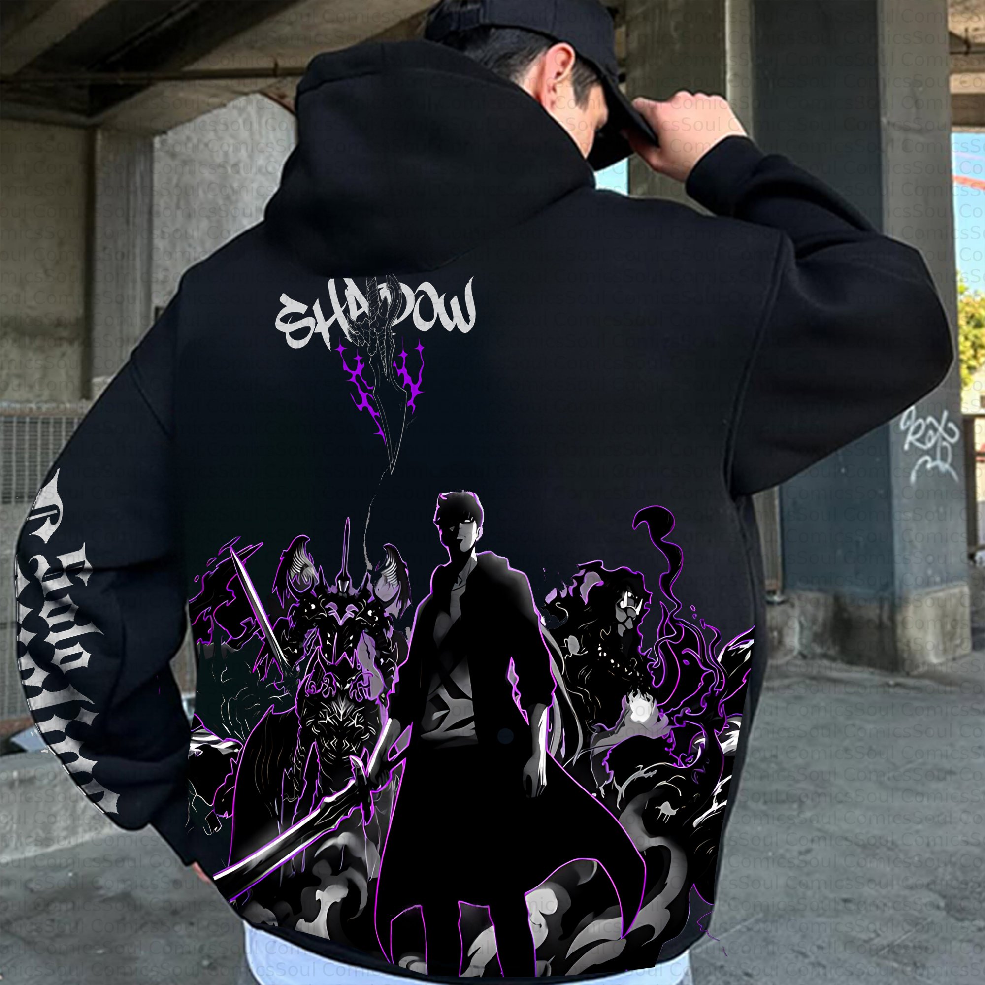 Plus Velvet Unisex Anime Graphic Streetwear Vintage Hoodie