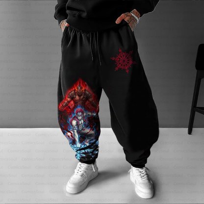 Unisex Casual Streetwear Plush Pants