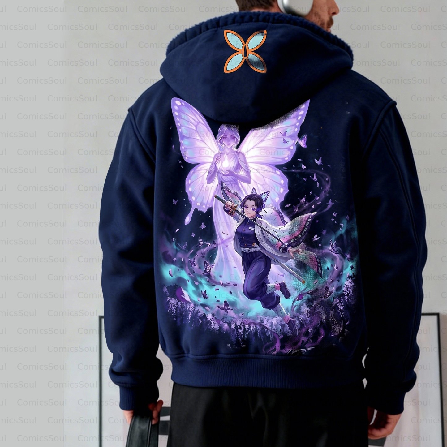 Unisex Graphic Streetwear Vintage Zipper Cardigan Plush Hoodie