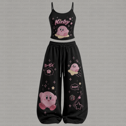 Kirby's Dream Land Top & Elasticated Trousers Two-Piece Set