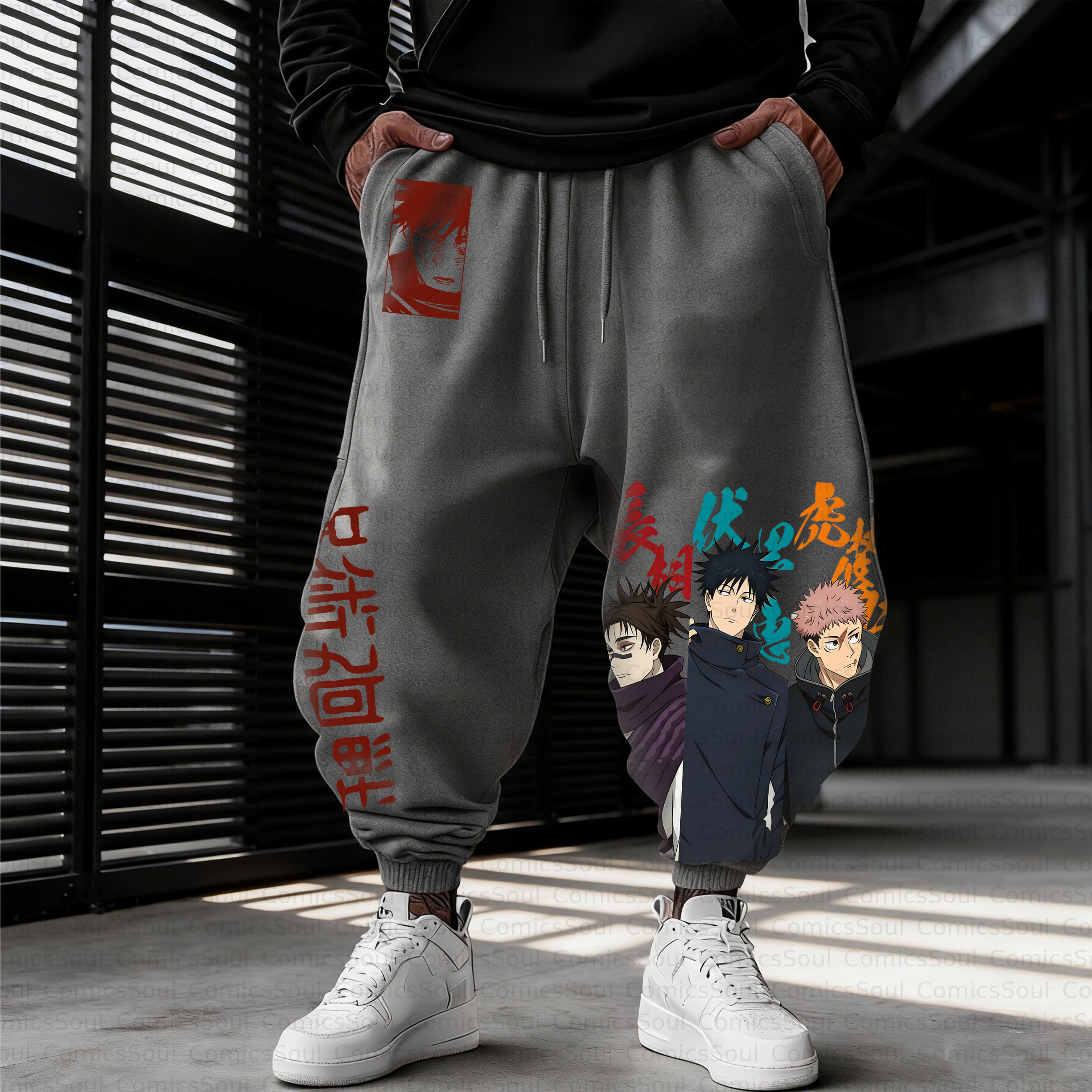 Unisex Casual Anime Streetwear Pant