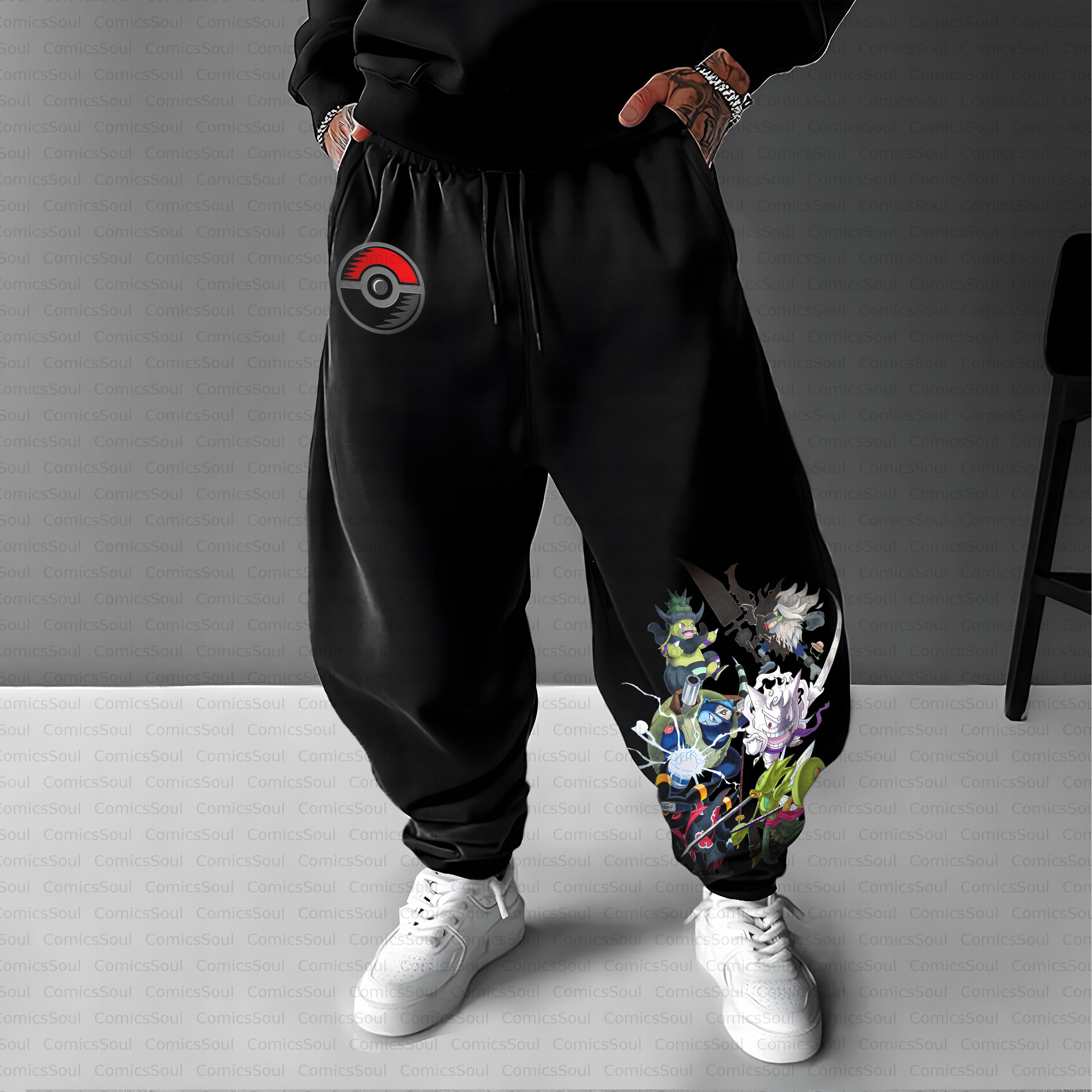 Unisex Casual Anime Streetwear Pant