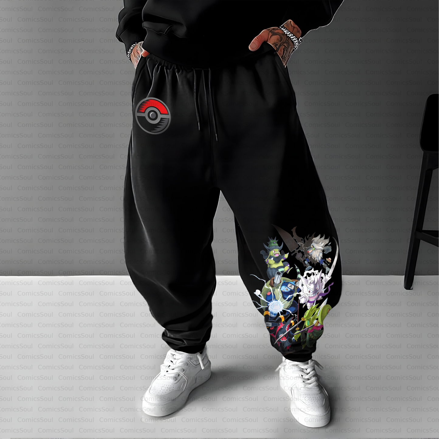Unisex Casual Anime Streetwear Pant