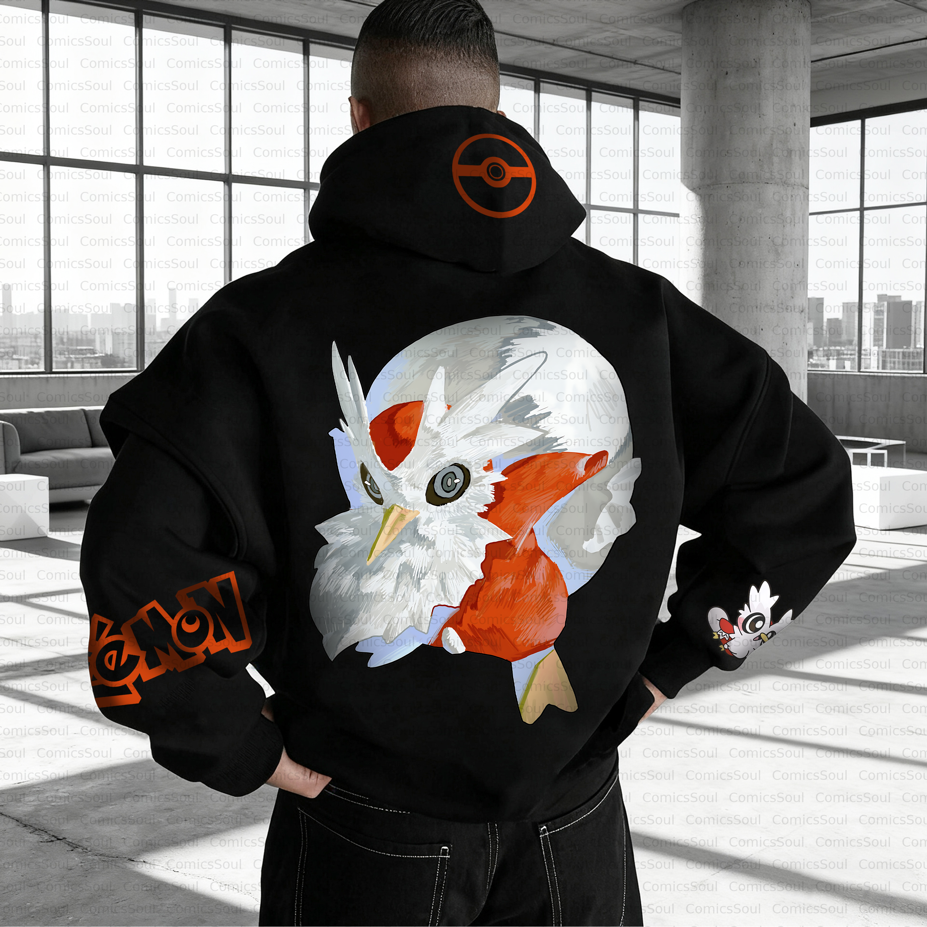 Unisex Anime Inspired Vintage Plush Hoodie