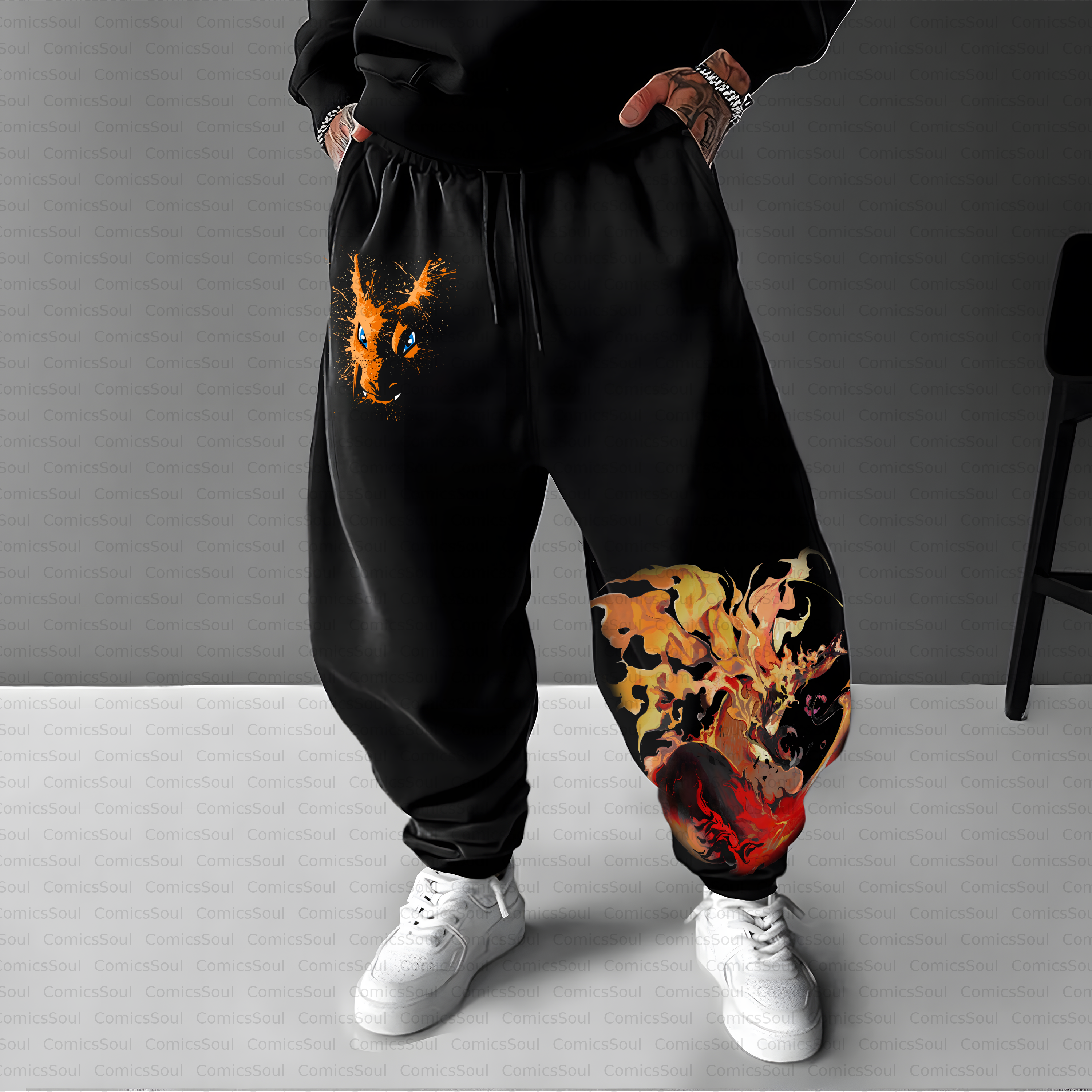 Unisex Casual Anime Streetwear Pant