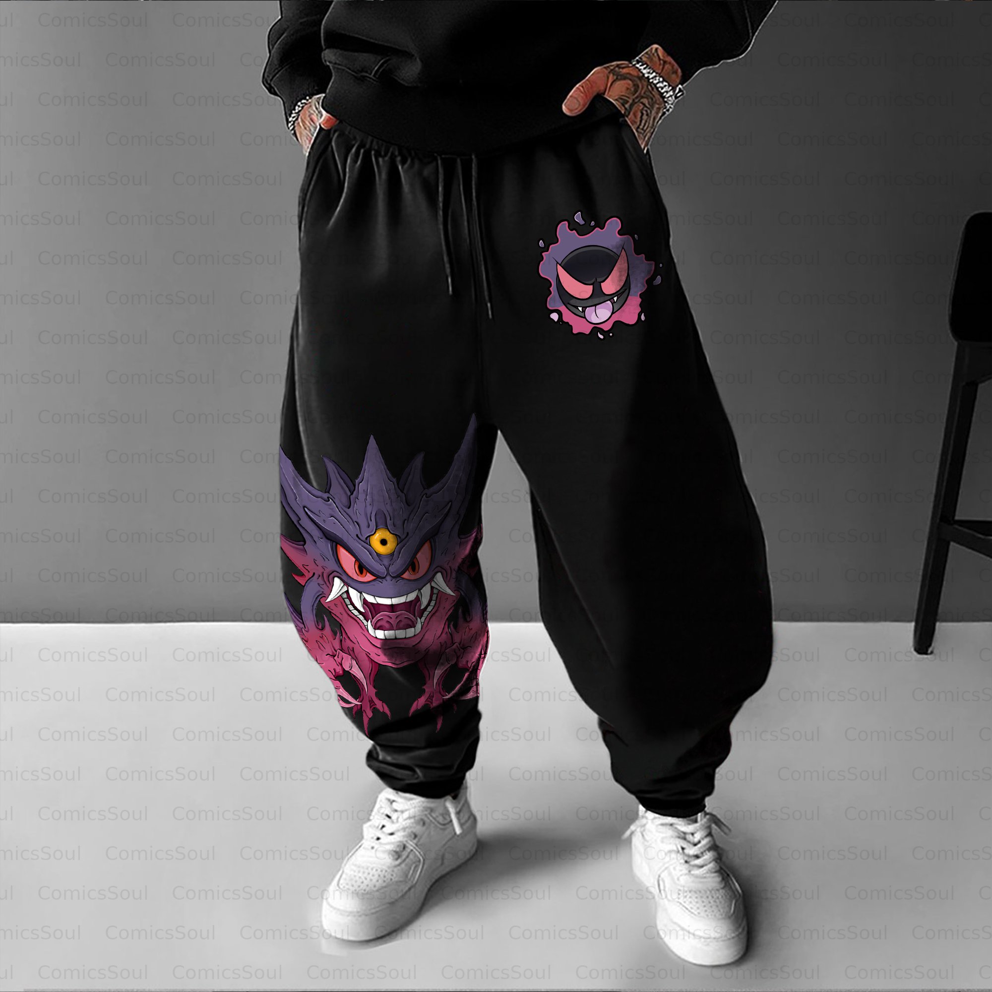Unisex Casual Streetwear Plush Pants