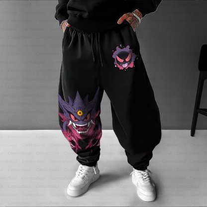 Unisex Casual Streetwear Plush Pants