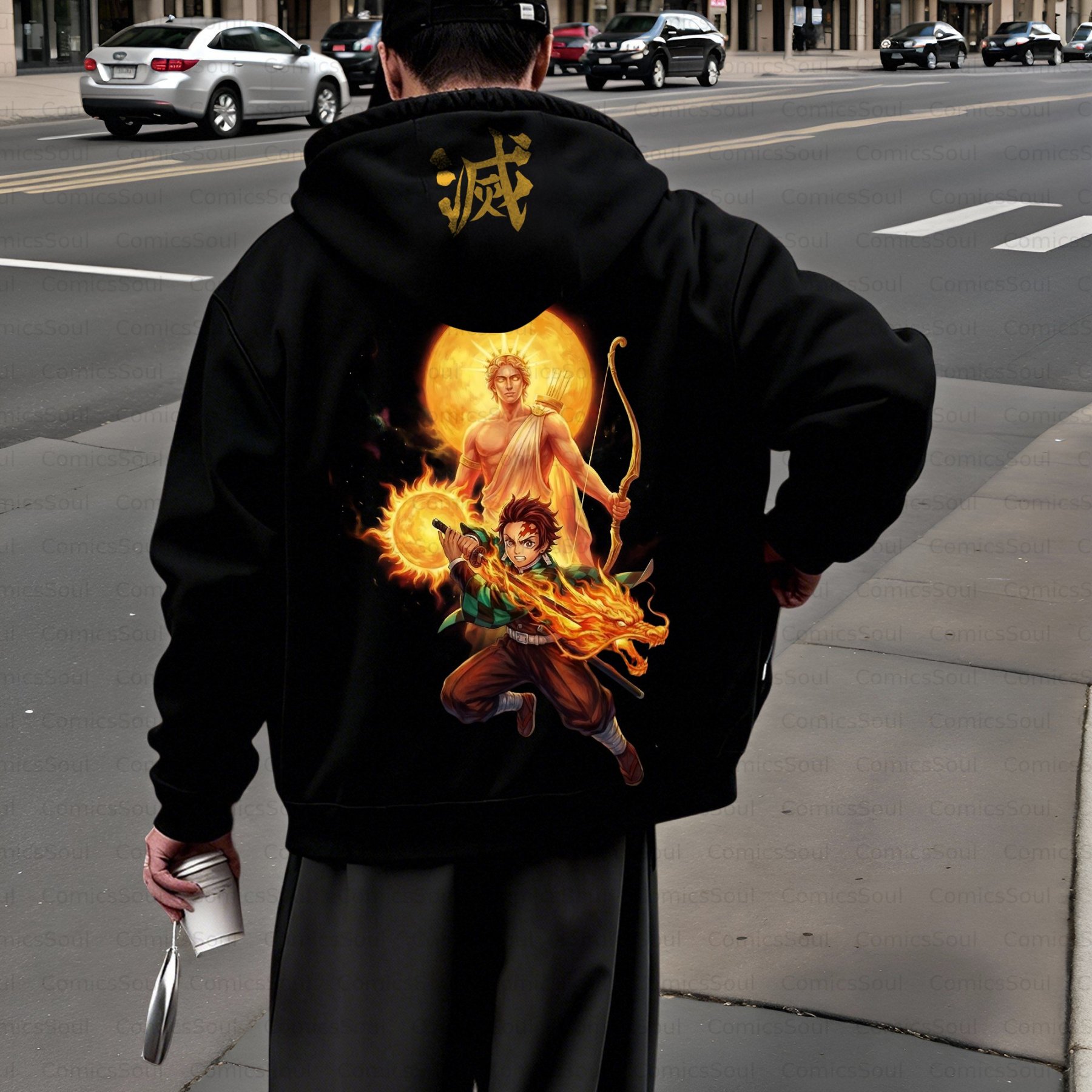 Unisex Graphic Streetwear Vintage Zipper Cardigan Plush Hoodie