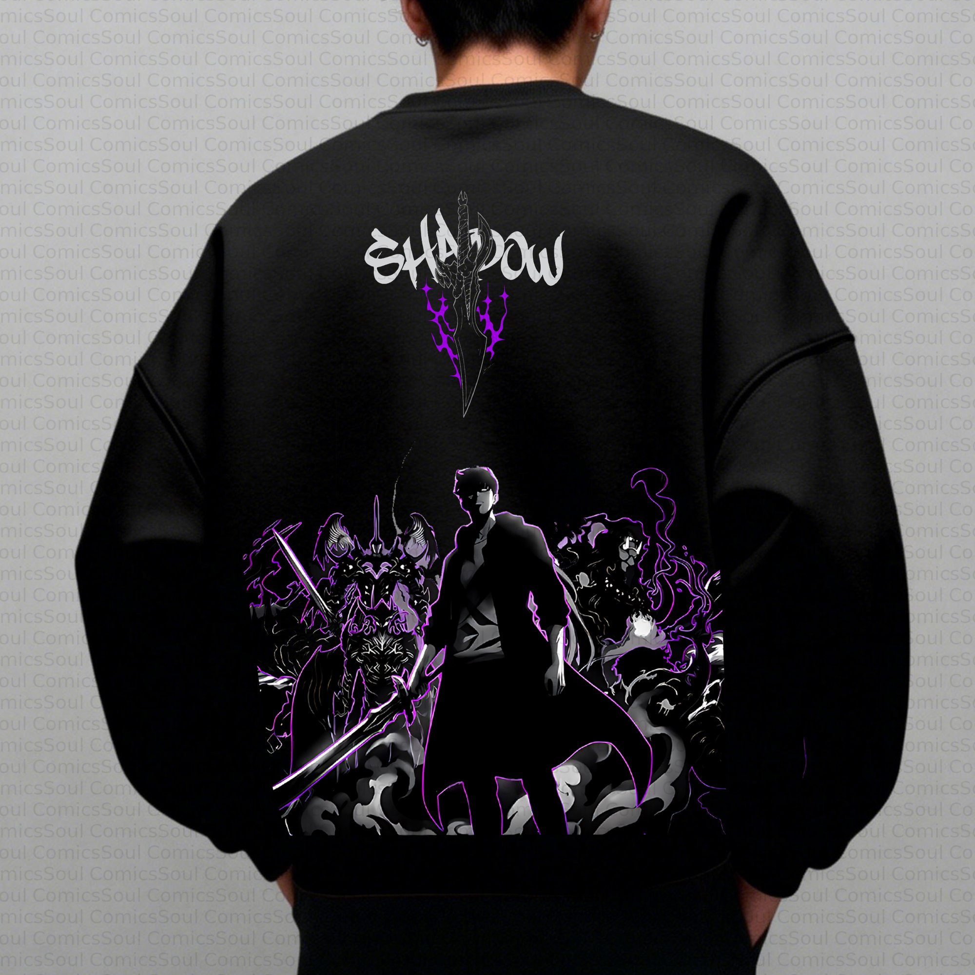 Plus Velvet Unisex Anime Inspired Vintage Sweatshirt