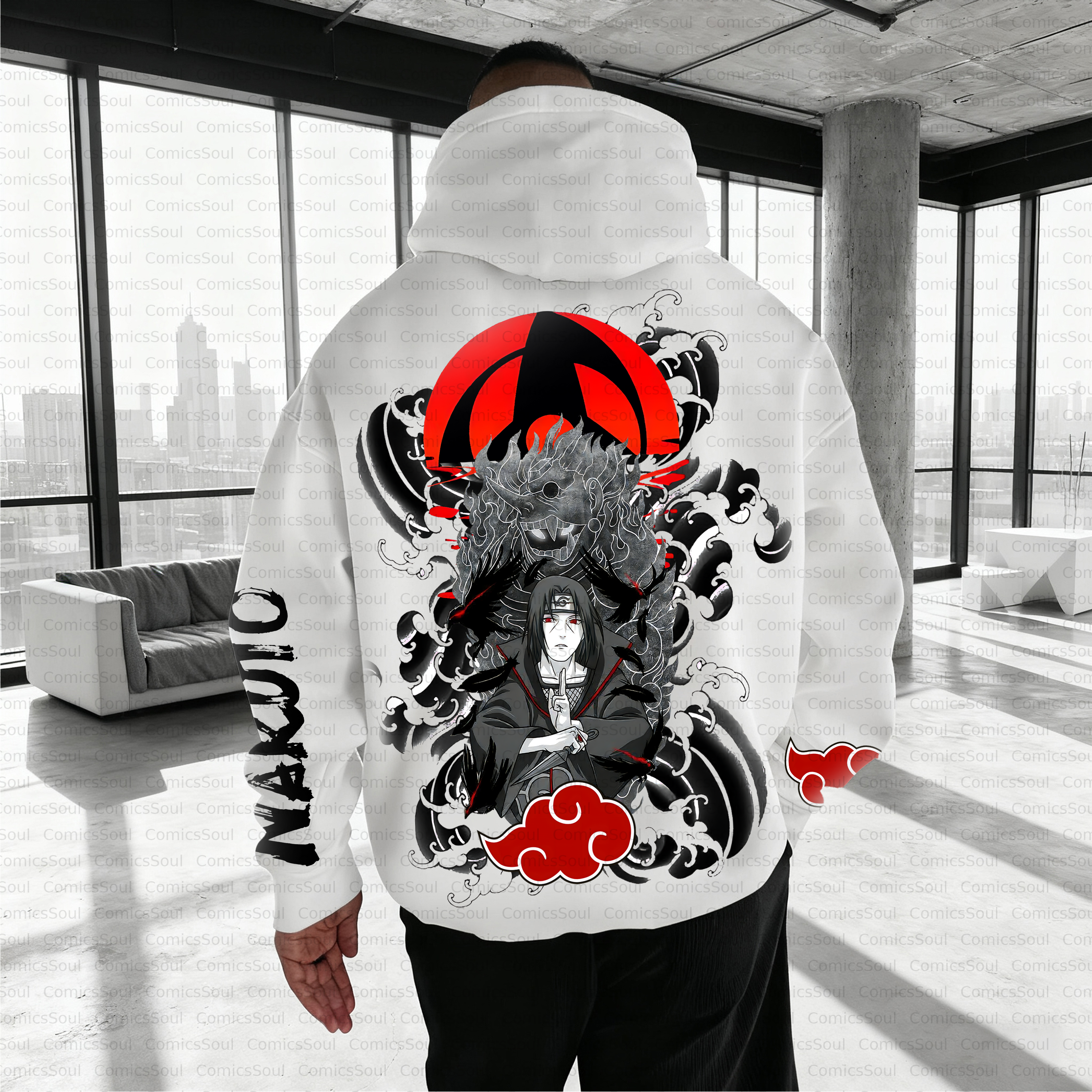 Unisex Anime Inspired Vintage Plush Hoodie