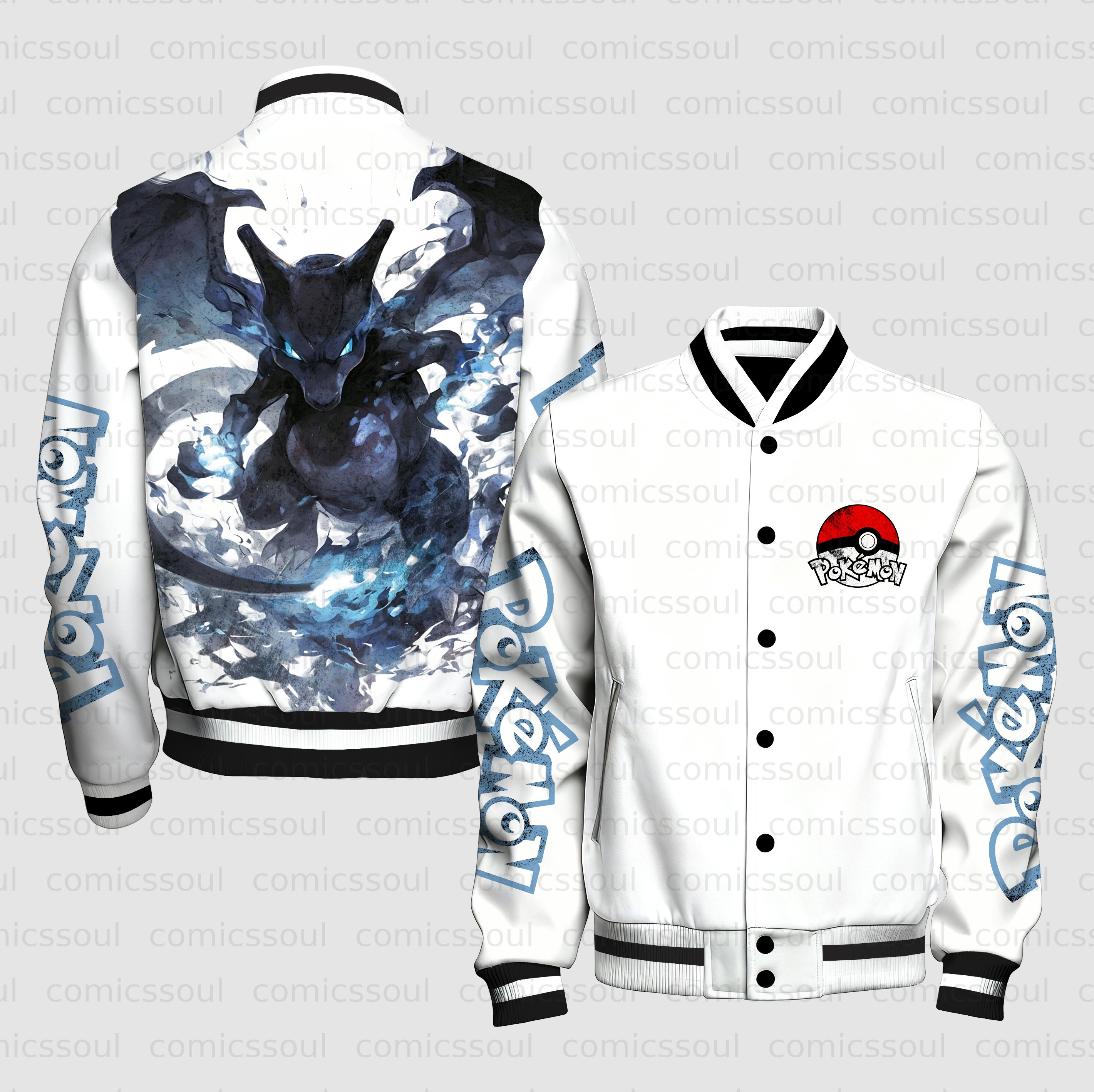 Unisex Vintage Anime Graphic Jacket